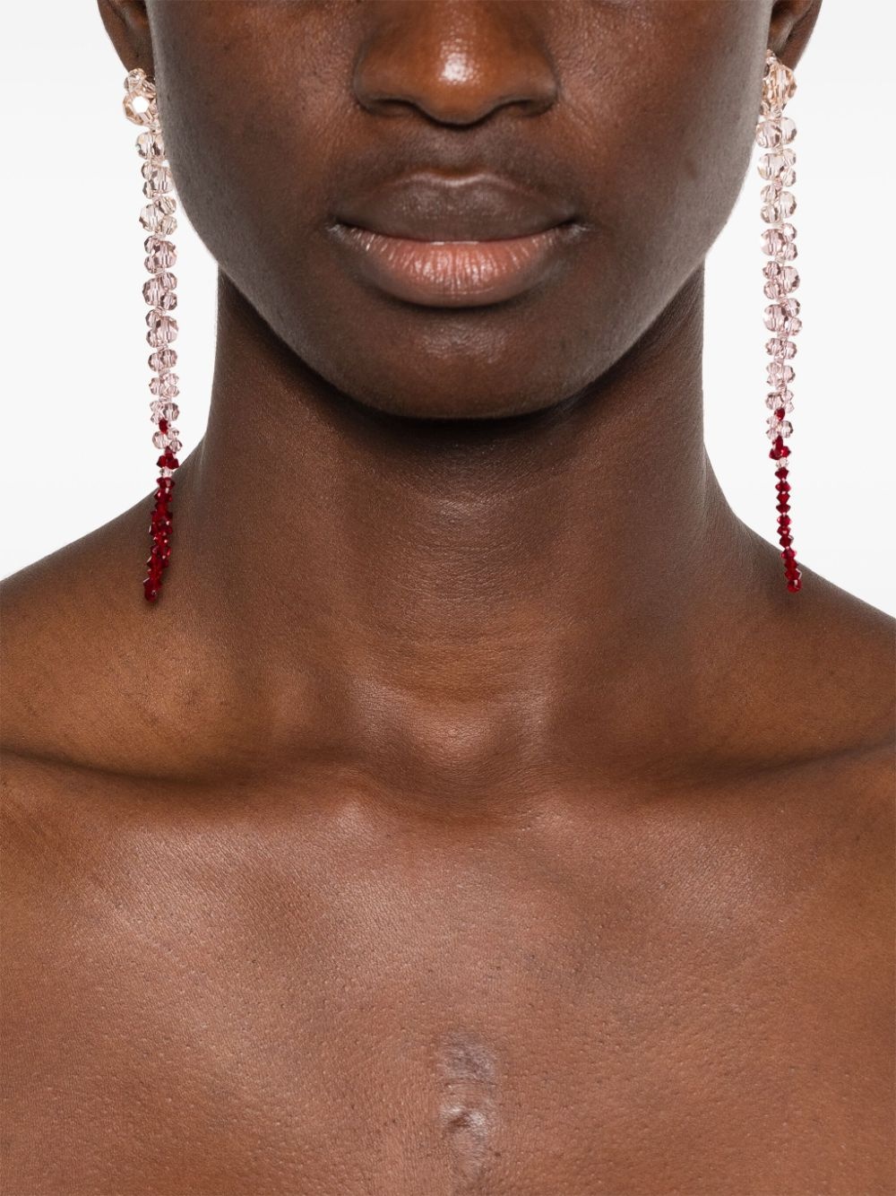 ombré-effect dangle earrings - 2