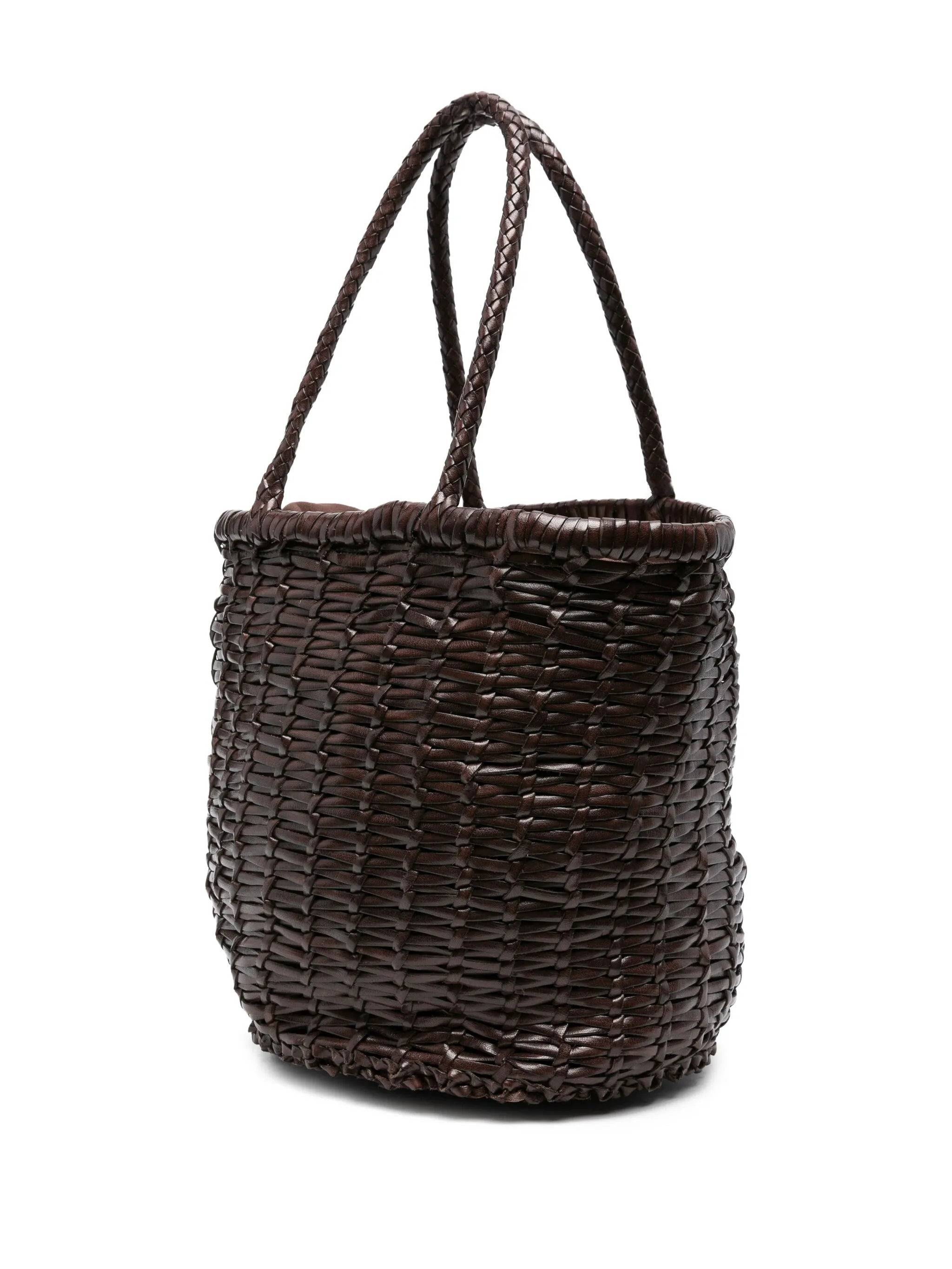 Dragon Diffusion Woven-leather Bucket Bag - 5