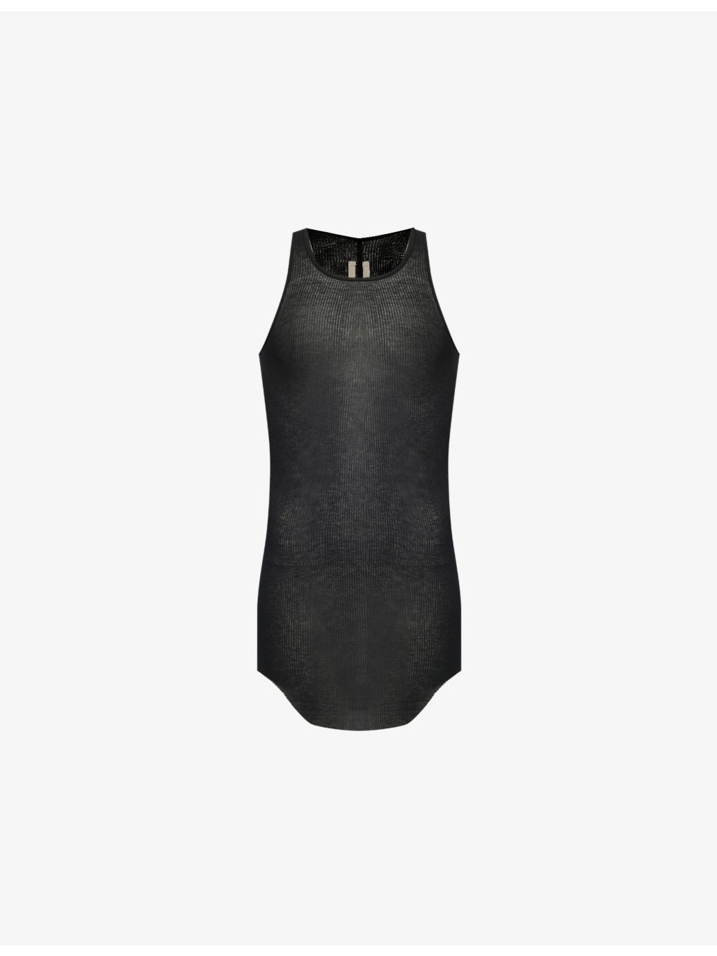 Ribbed Slim-Fit Woven-Blend Top - 1