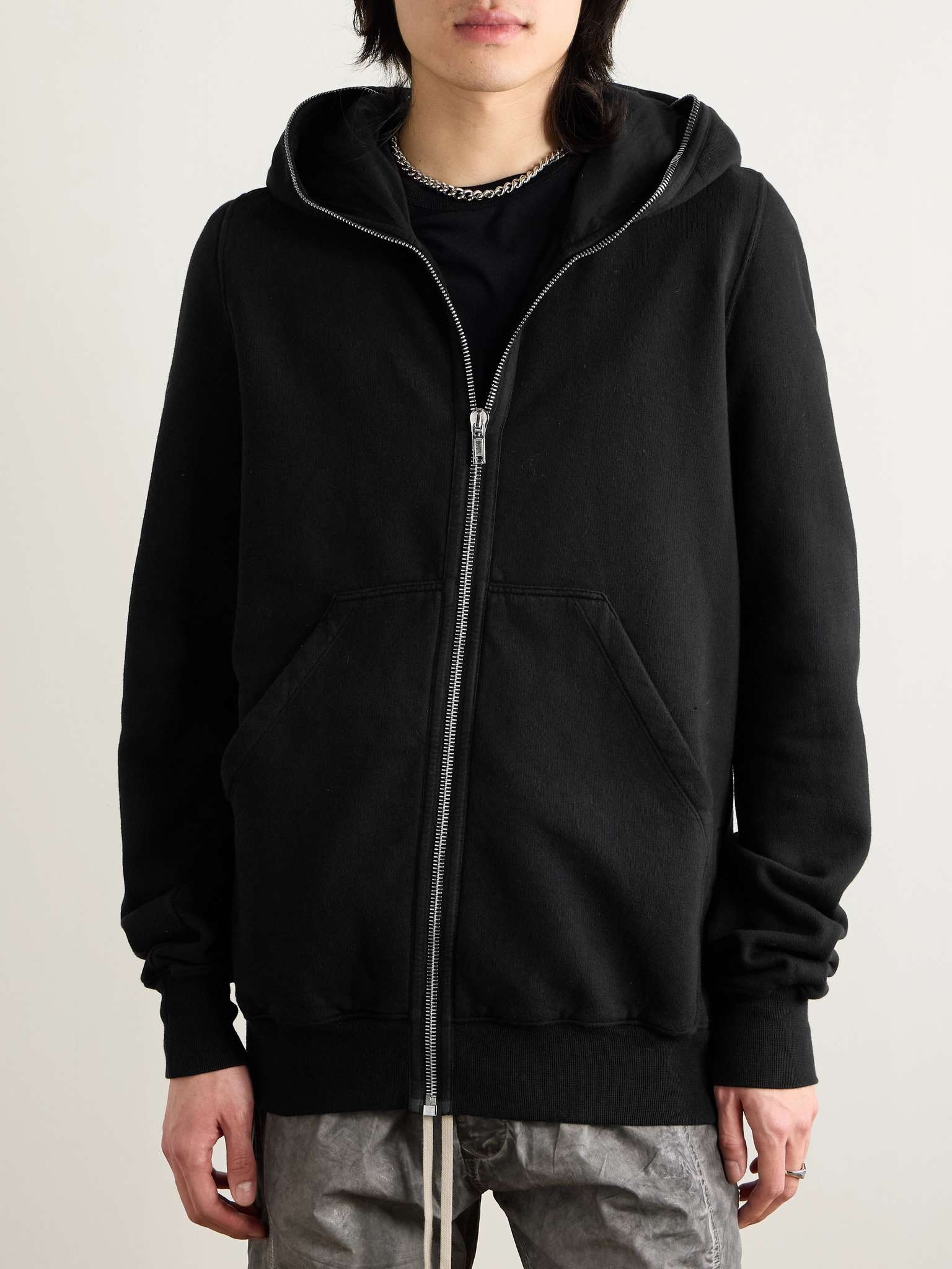 Garment-Dyed Cotton-Jersey Zip-Up Hoodie - 3