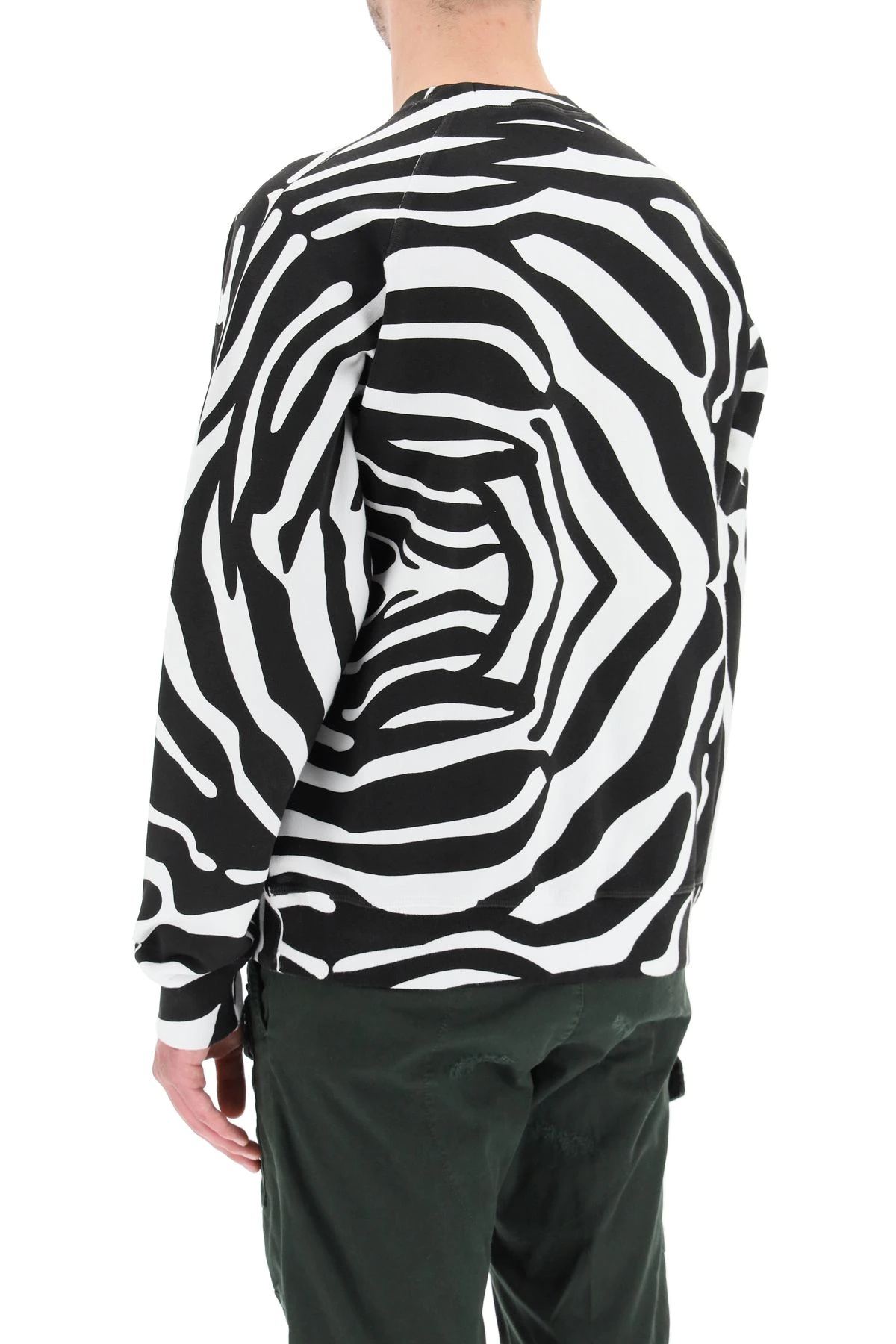 ZEBRA PRINT LOGO SWEATSHIRT - 4