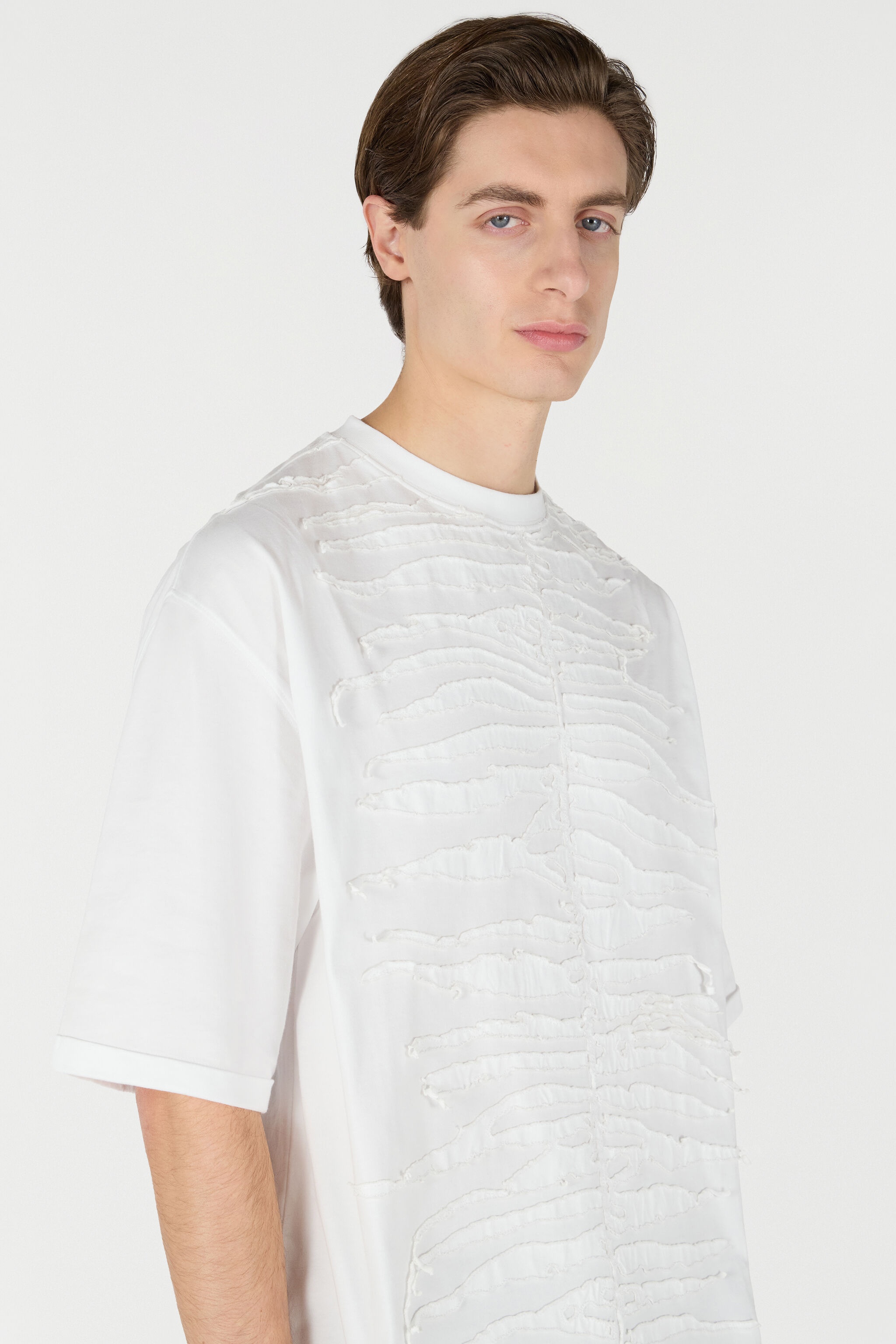 T-Shirt With Textured Zebra Pattern - 6
