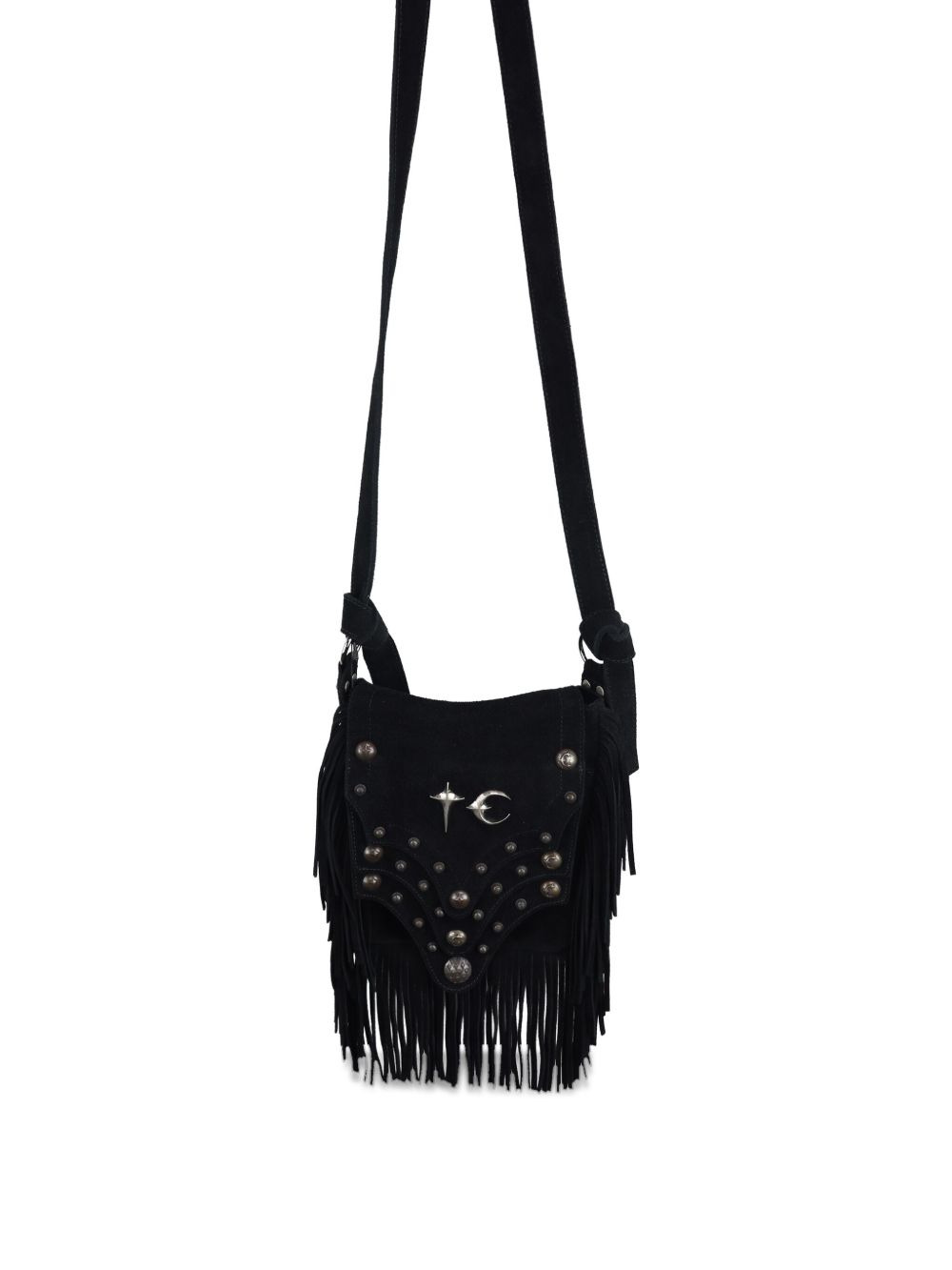 Castle Cowboy fringed messenger bag - 4