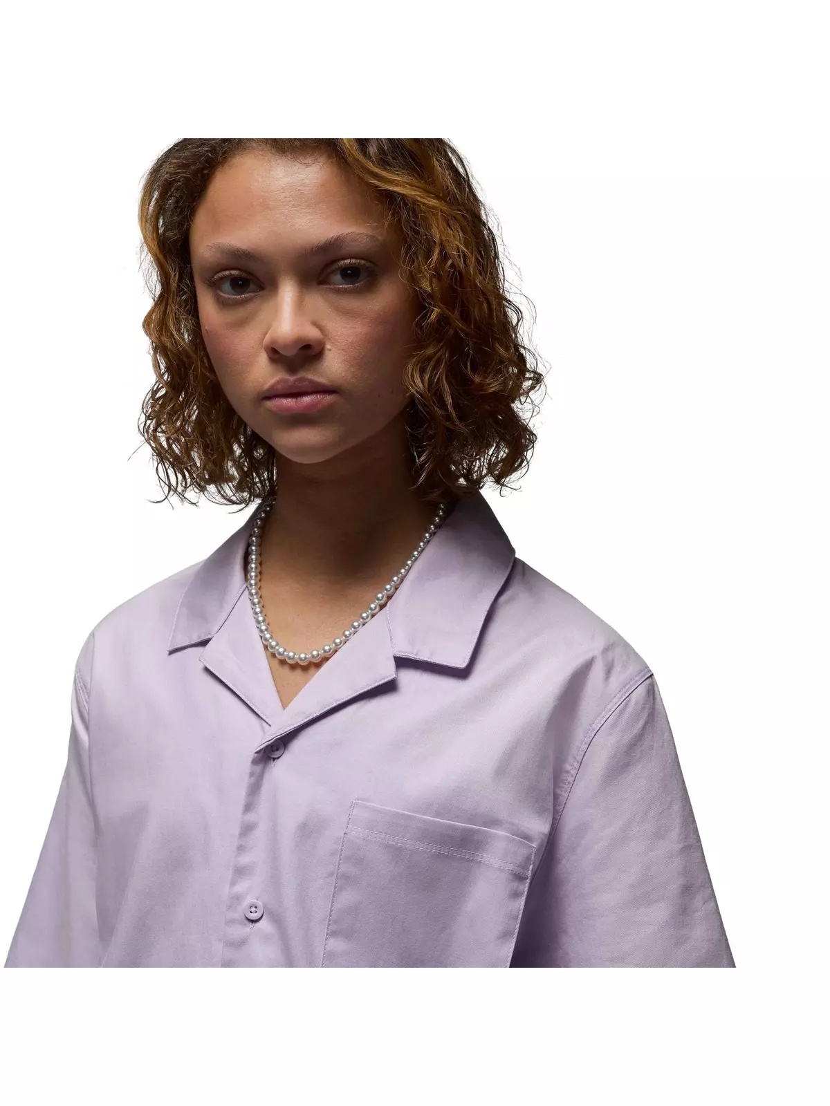 Women's Short-Sleeve Woven Rose Top - 3