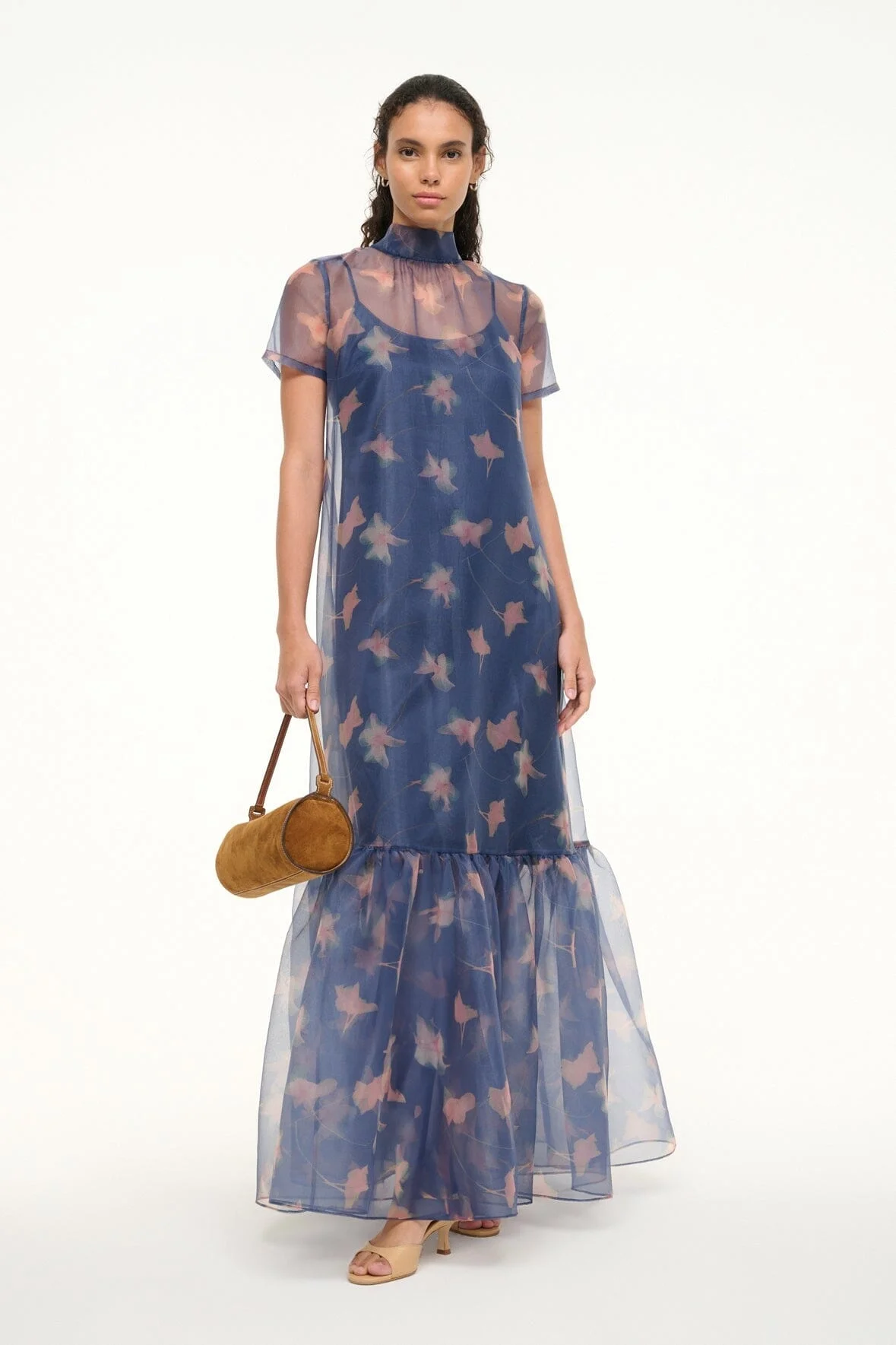 STAUD STAUD CALLUNA DRESS BOTANICAL NAVY - R25S2314OP-LAPF | REVERSIBLE