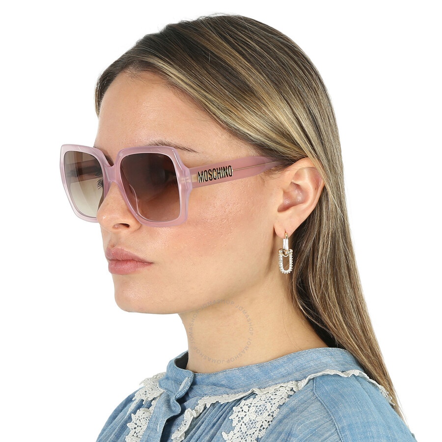 Moschino Brown Gradient Square Ladies Sunglasses MOS127/S 035J/HA 56 - 2
