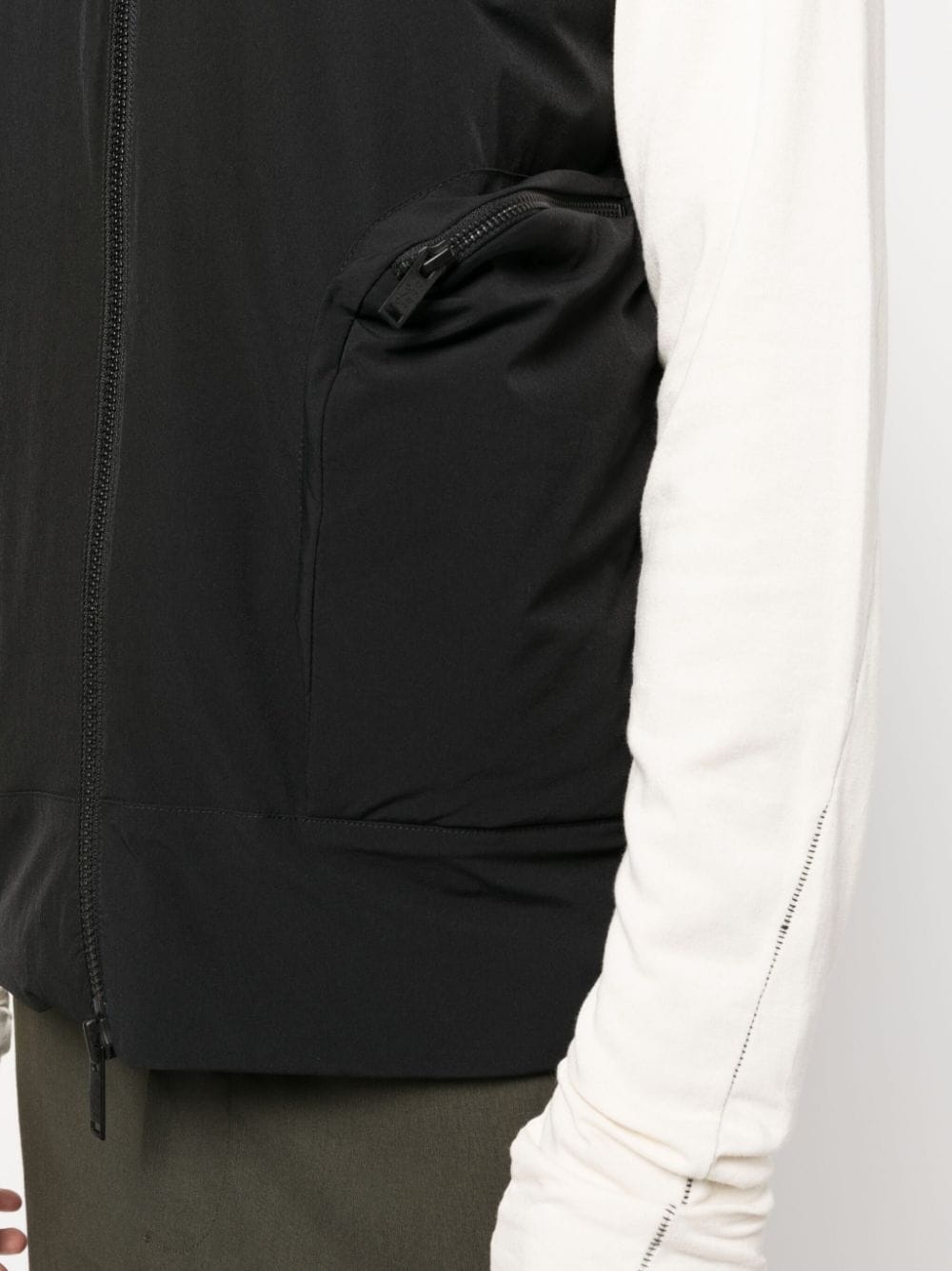 zip-up padded gilet - 5