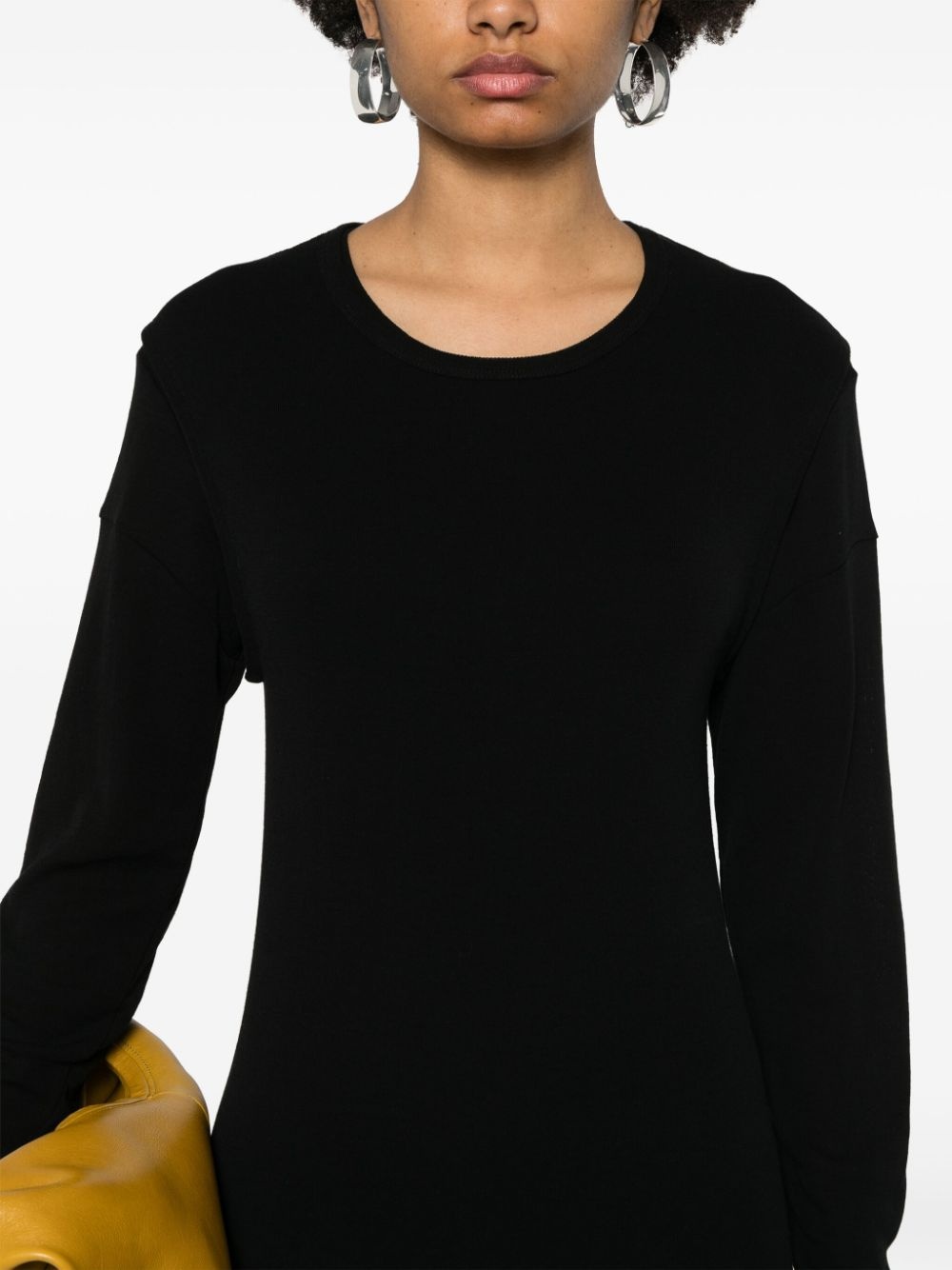 layered cotton mini dress - 5