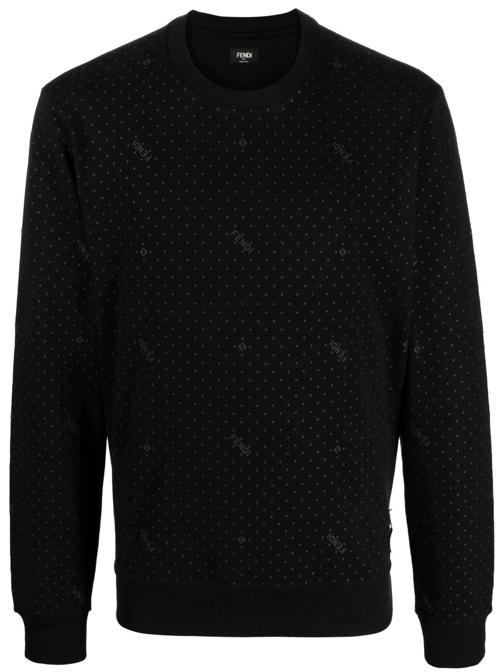 polka dot-print sweatshirt - 1