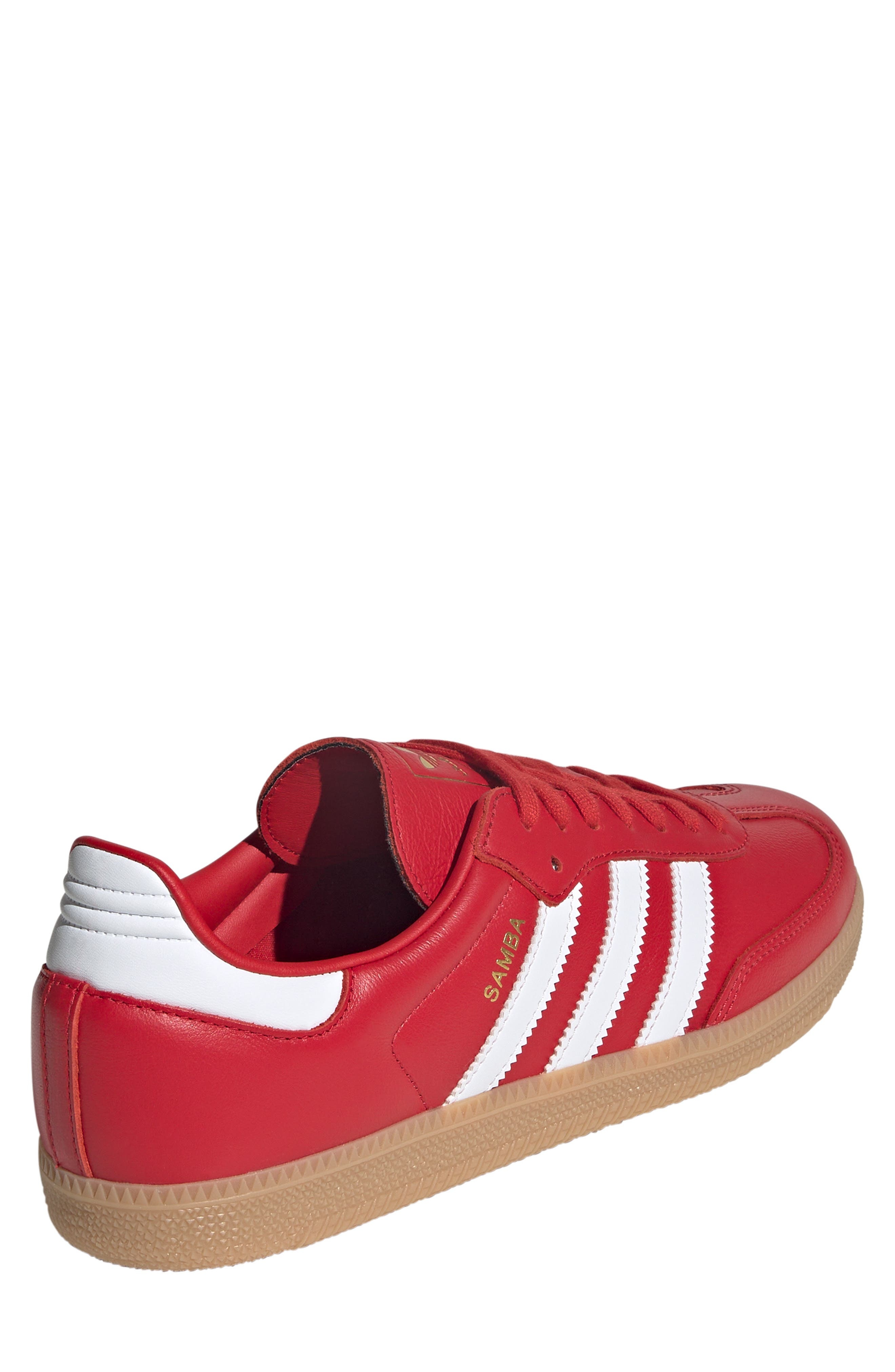 adidas Samba OG Sneaker in Better Scarlet/White/Gum at Nordstrom - 2
