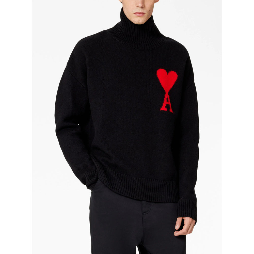 Ami Paris Black Sweaters & Knitwear - Jumpers Men - 6