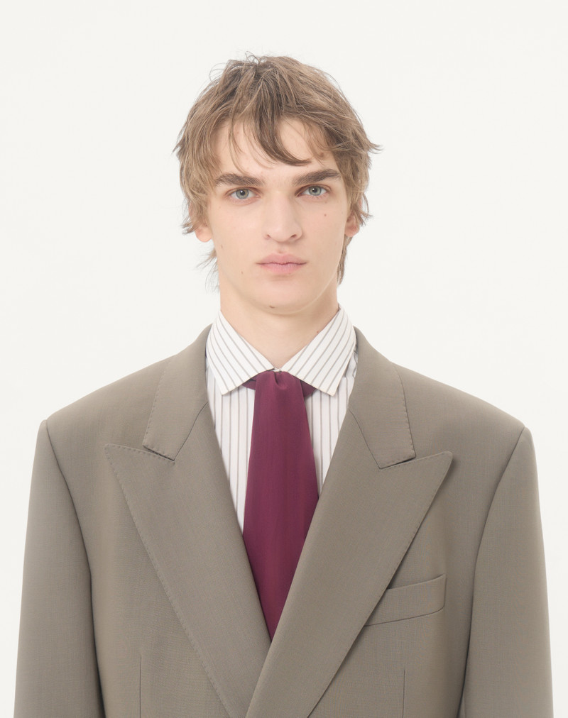 VALENTINO DOUBLE-BREASTED LIGHTWEIGHT WOOL COAT WITH KNOT DETAIL 3