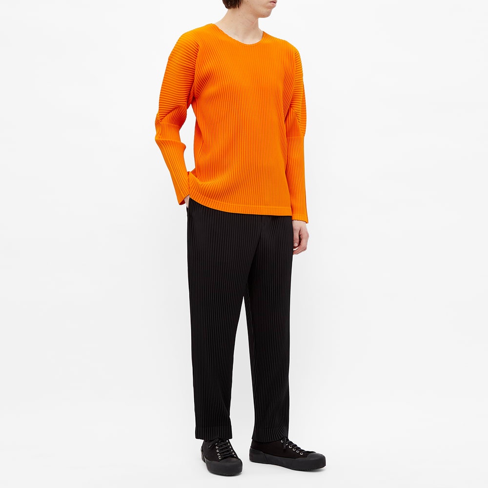 Homme Plissé Issey Miyake Long Sleeve Pleated Tee - 6