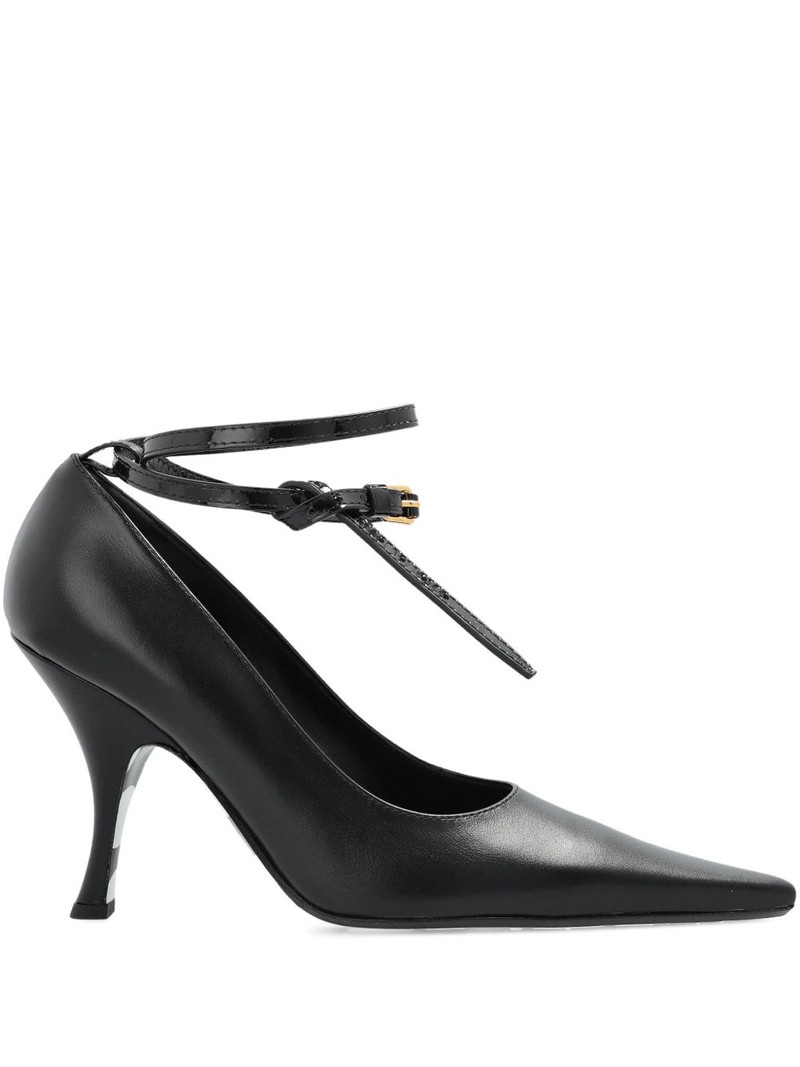 pointed-toe ankle-tie pumps 1