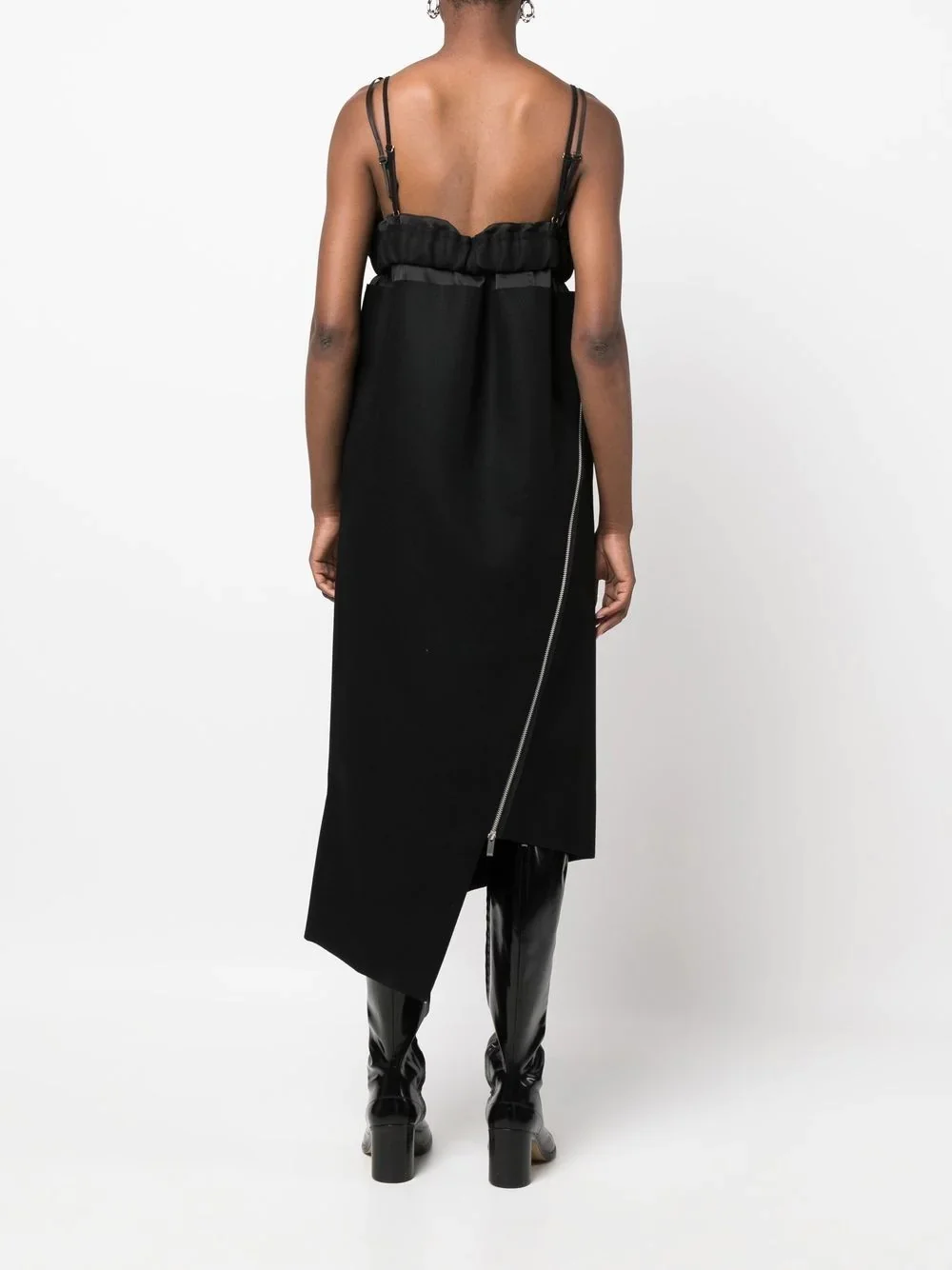 asymmetric cut out midi dress Asymmetric Cutout Midi Dress main image 1