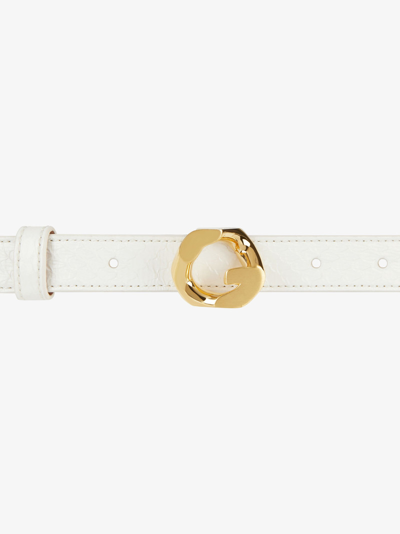 Givenchy G CHAIN BUCKLE BELT IN LEATHER outlook