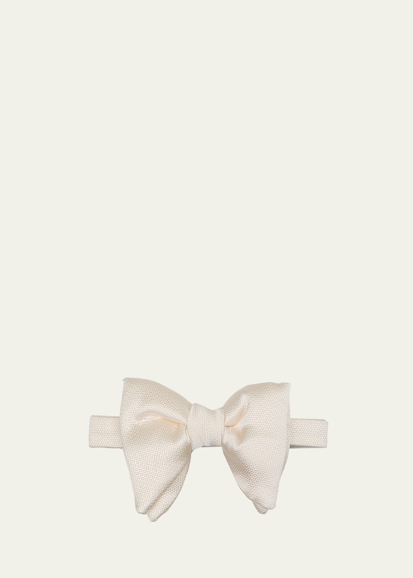 Men's Small Silk-Cotton Bow Tie - 1