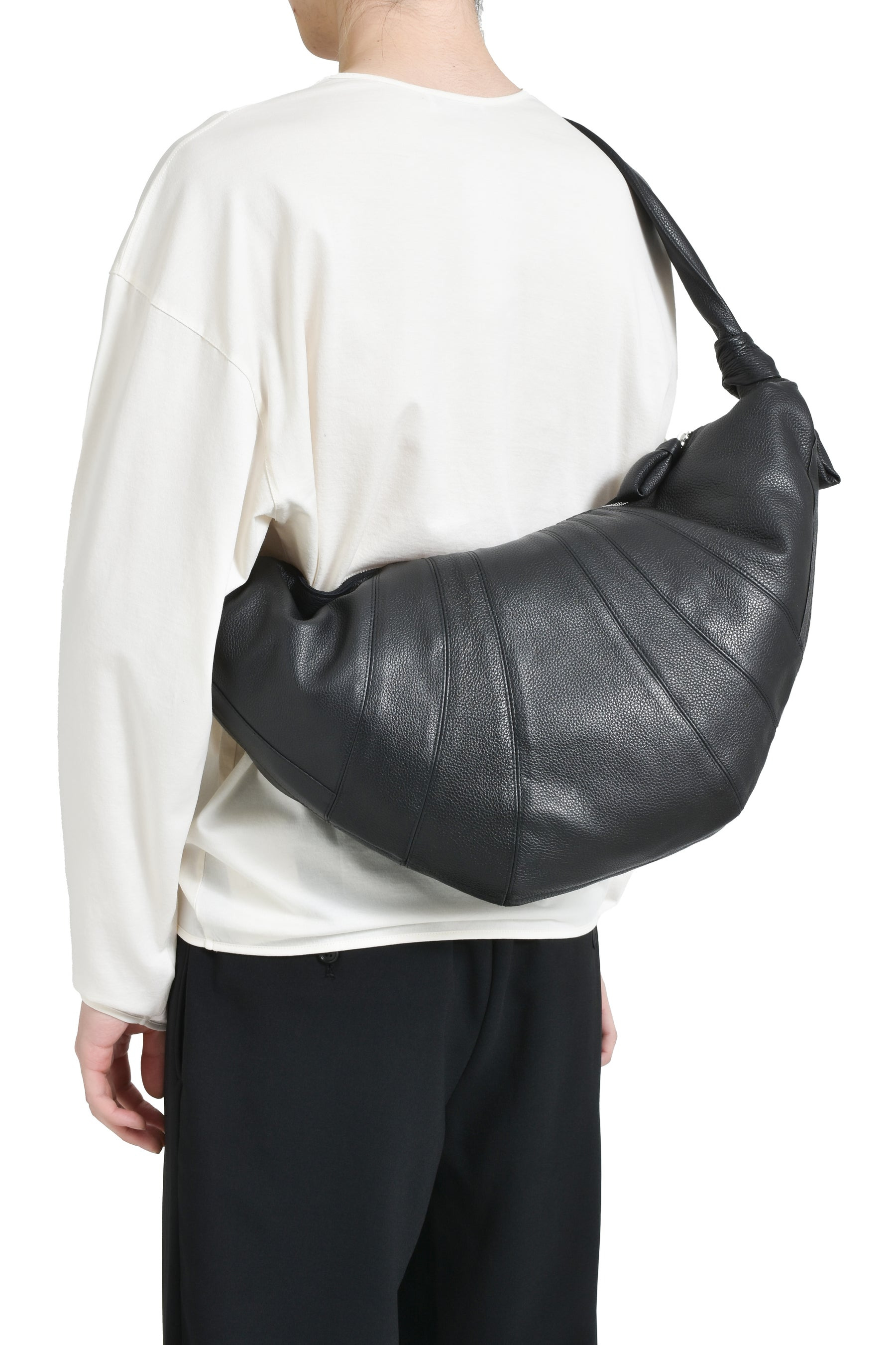 LARGE CROISSANT BAG / BLK - 3