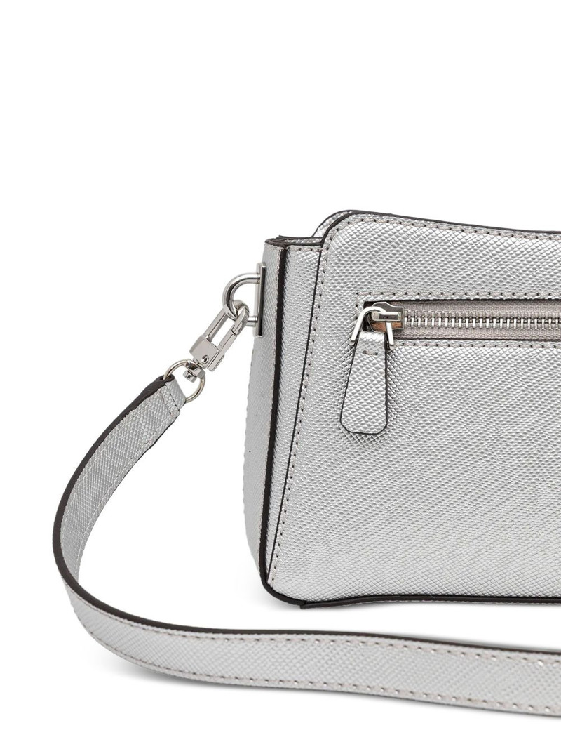 metallic-finish satchel bag 5