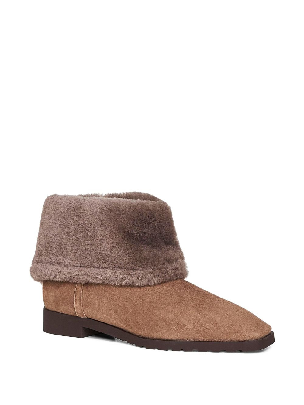 shearling-cuff boots - 2