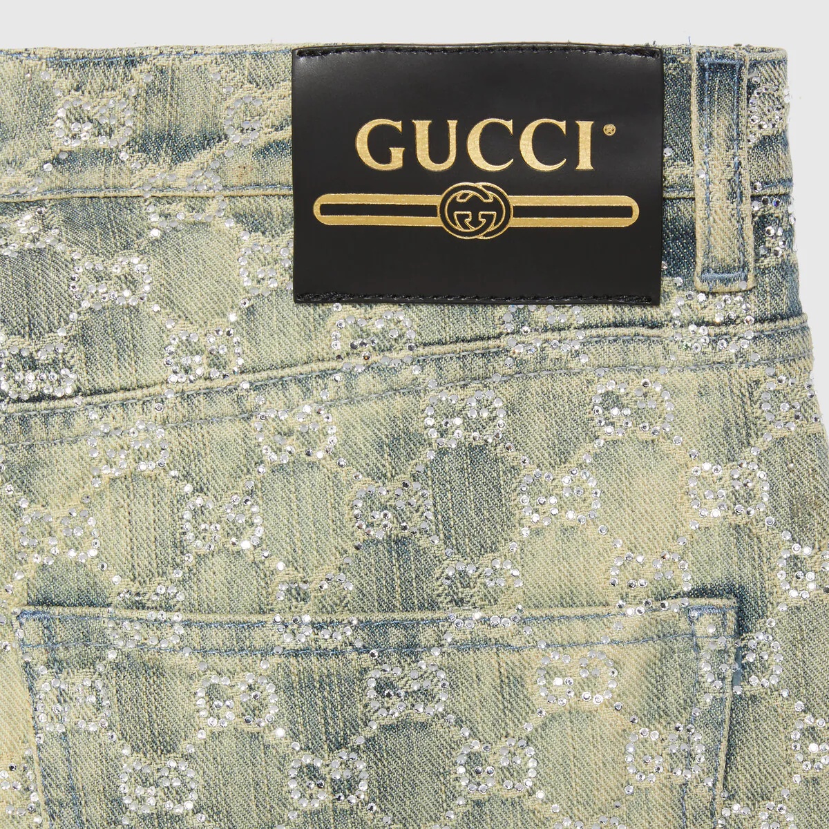 GG jacquard denim pant