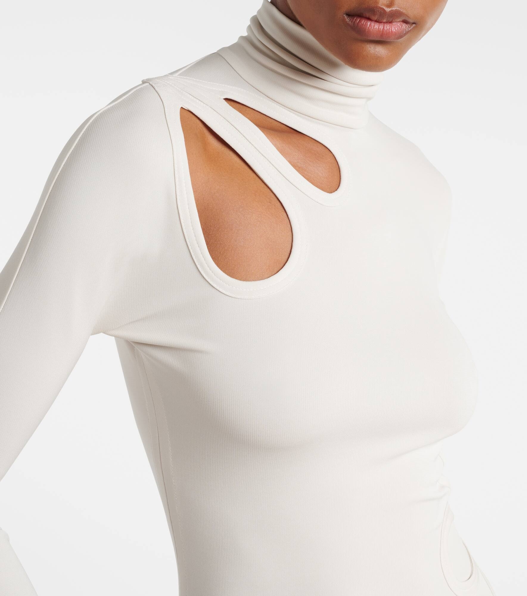 Cutout jersey midi dress - 5