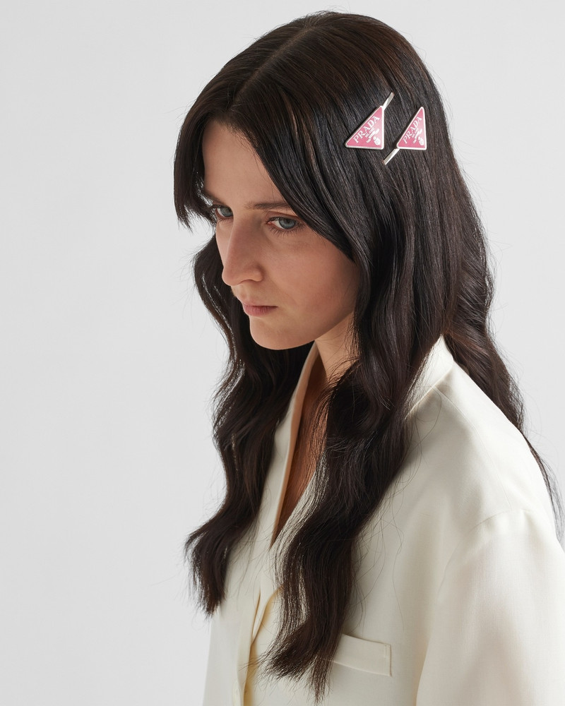 Prada Metal hair clips outlook