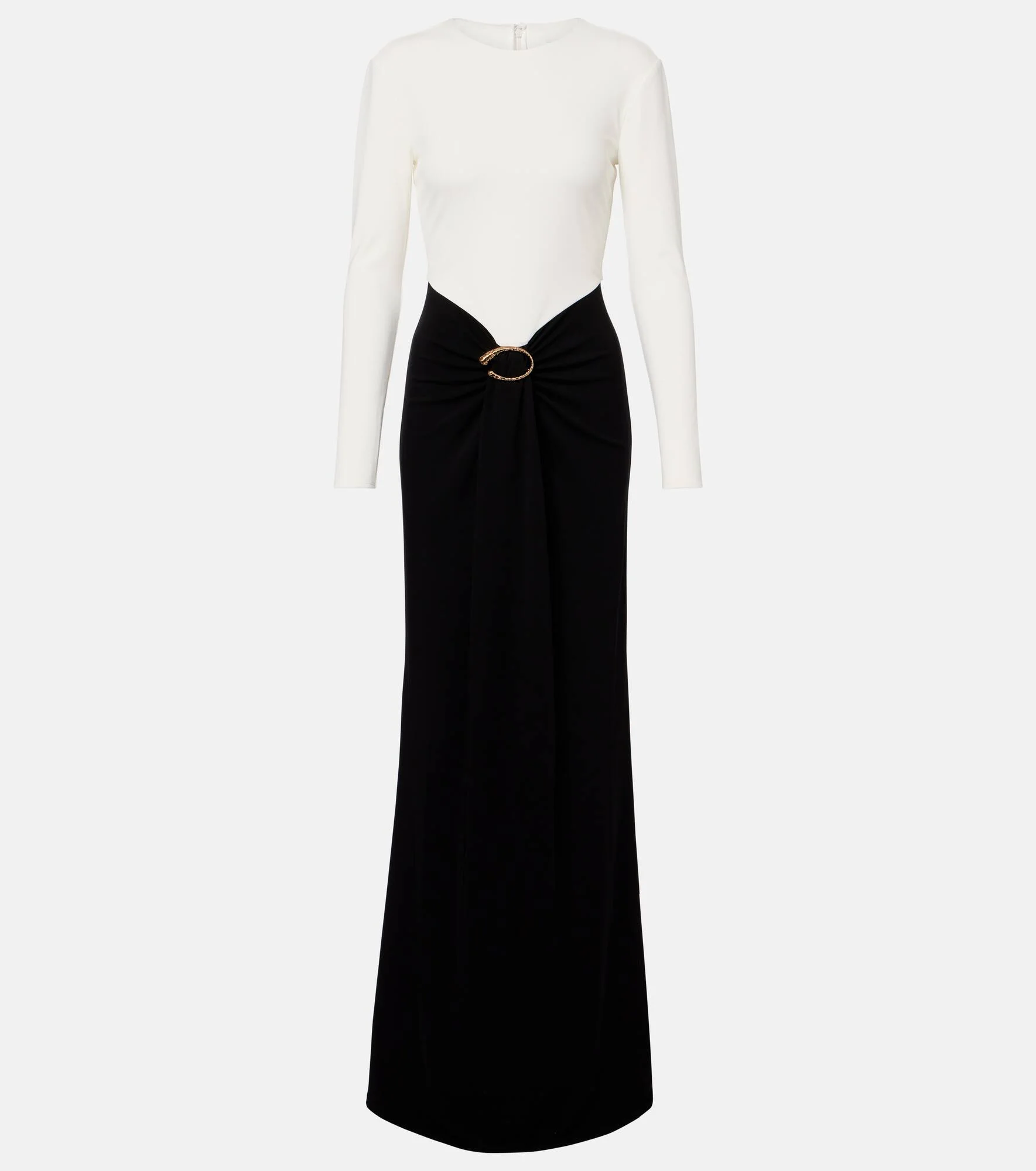 Draped jersey gown - 1