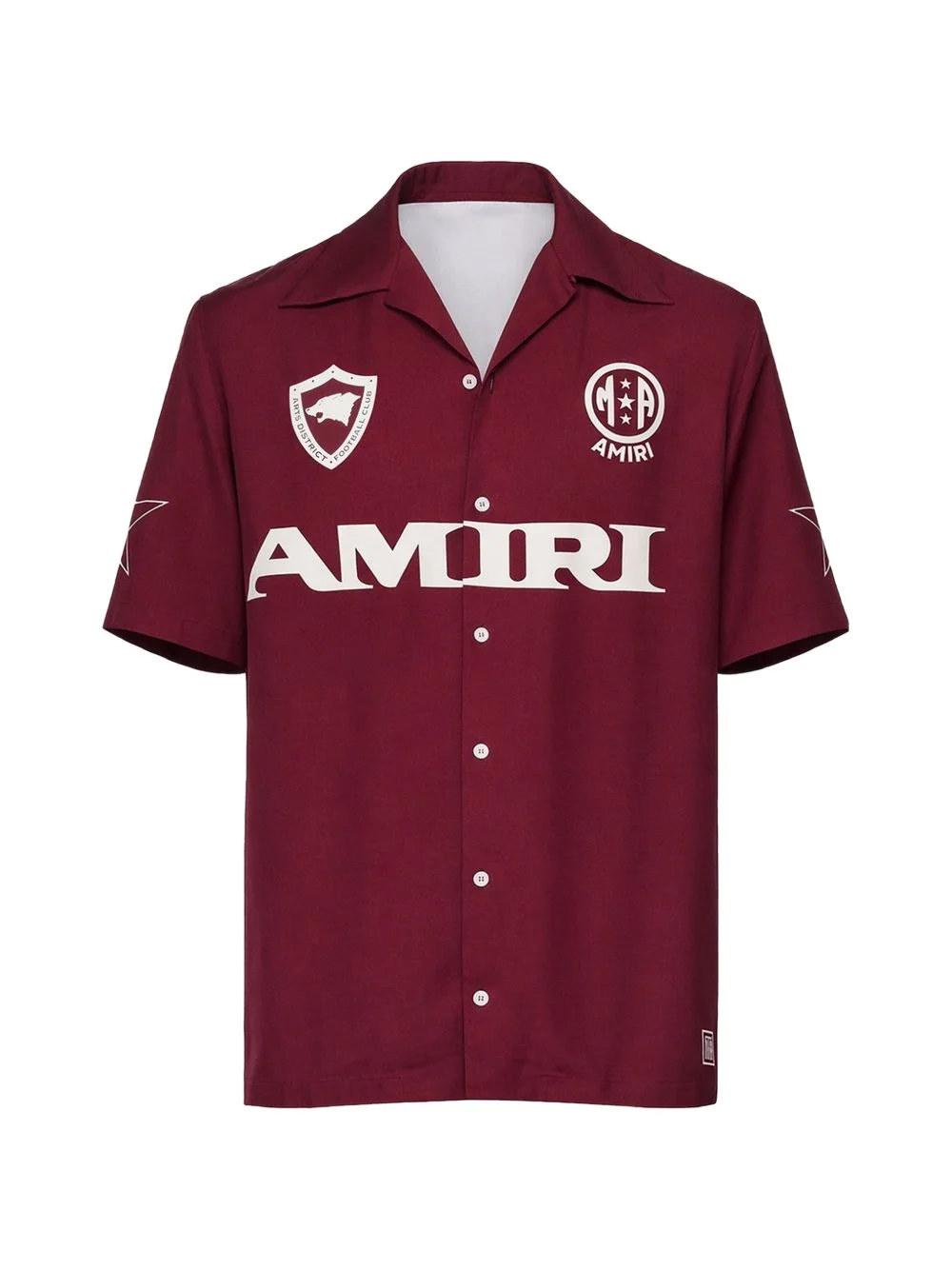 logo-detail buttoned shirt - 1