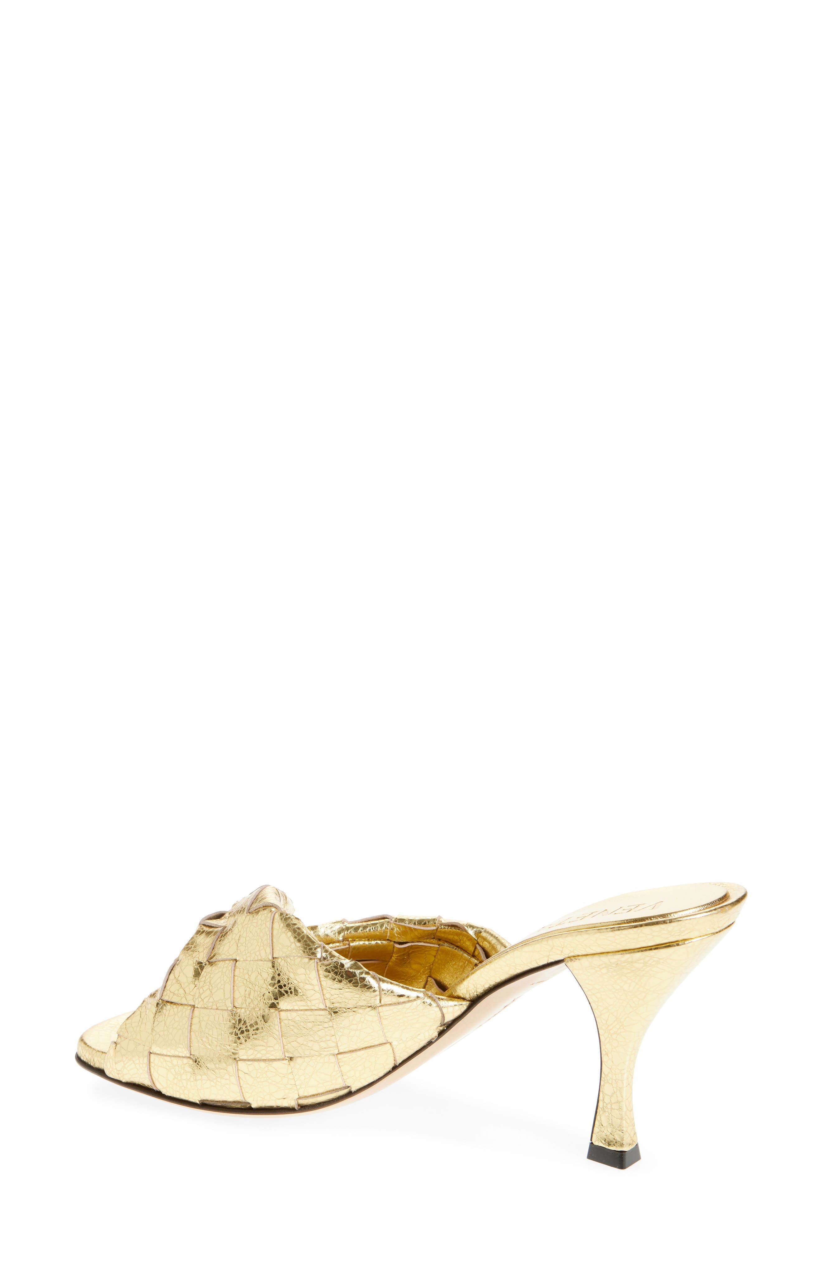 Bottega Veneta Blink Intrecciato Sandal in Gold at Nordstrom - 2
