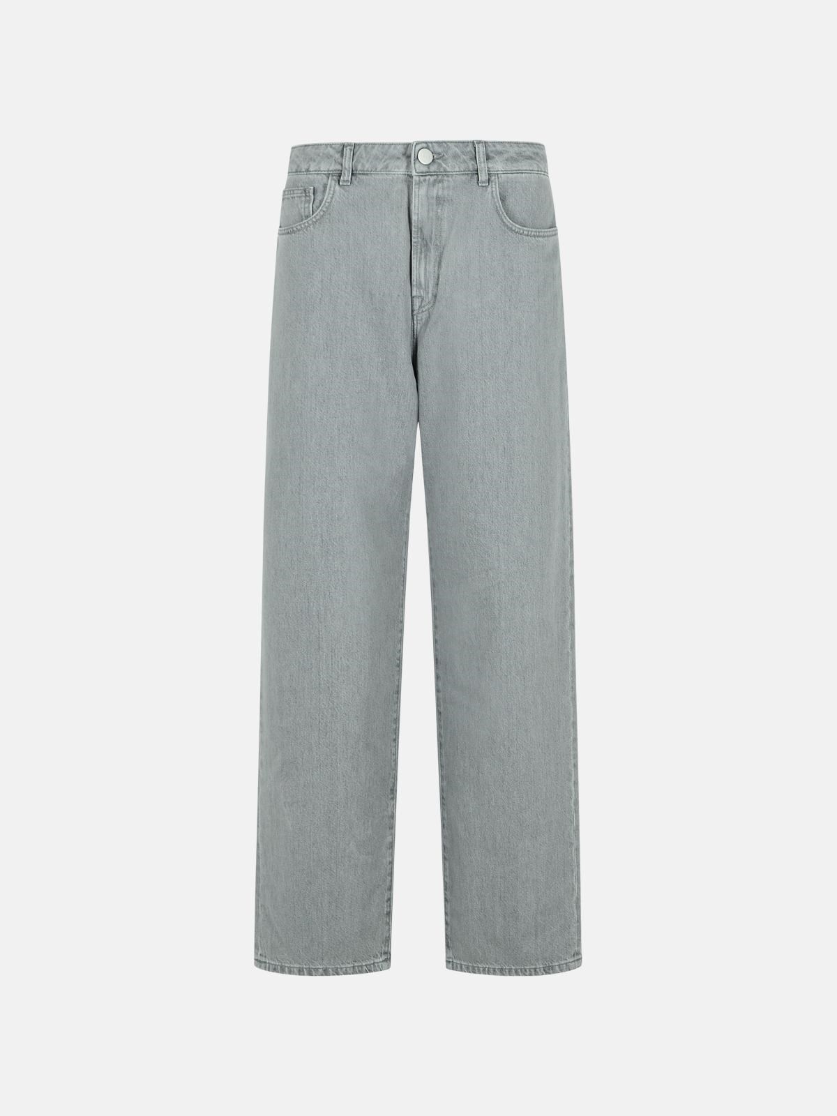 'BAGGY' GREY COTTON JEANS - 1