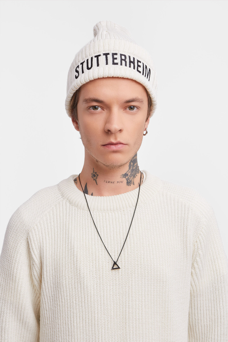 Big L Beanie Off White 7