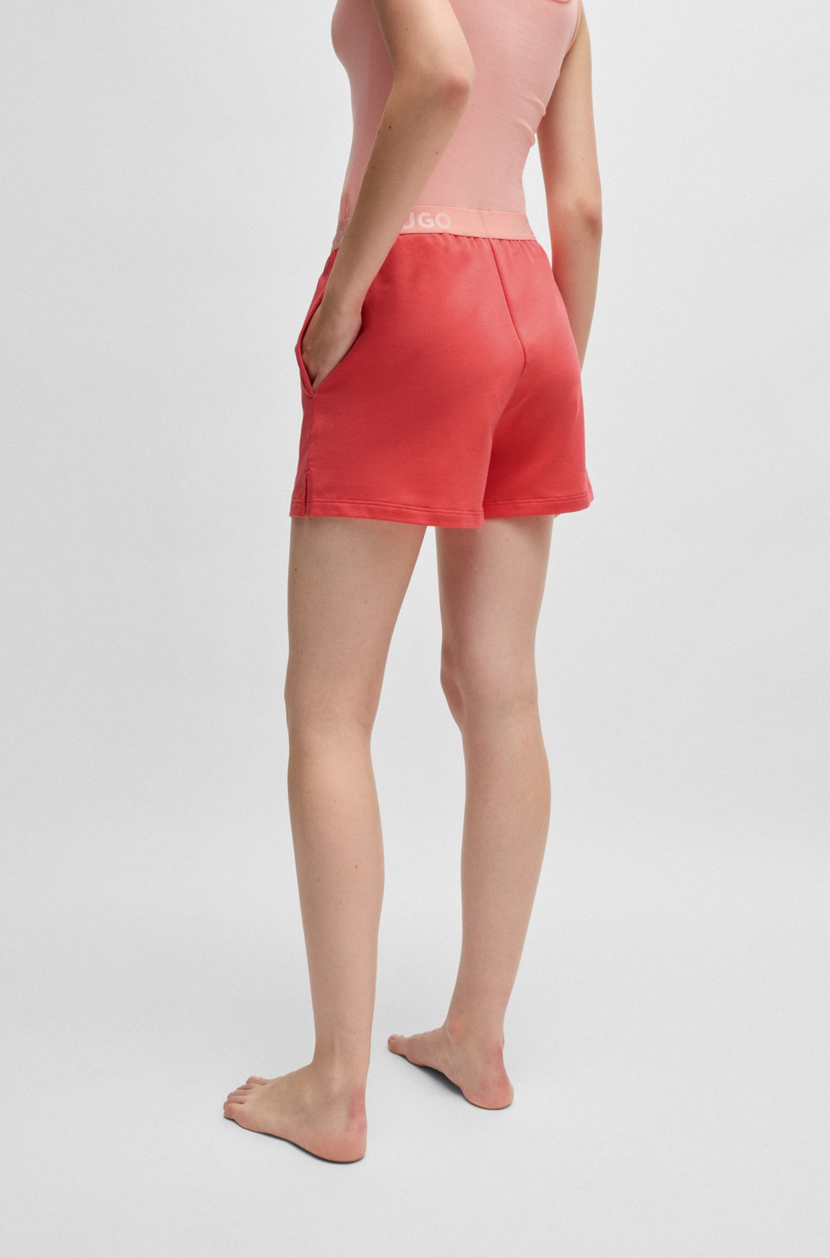 LOGO-WAISTBAND SHORTS IN TERRY - 5