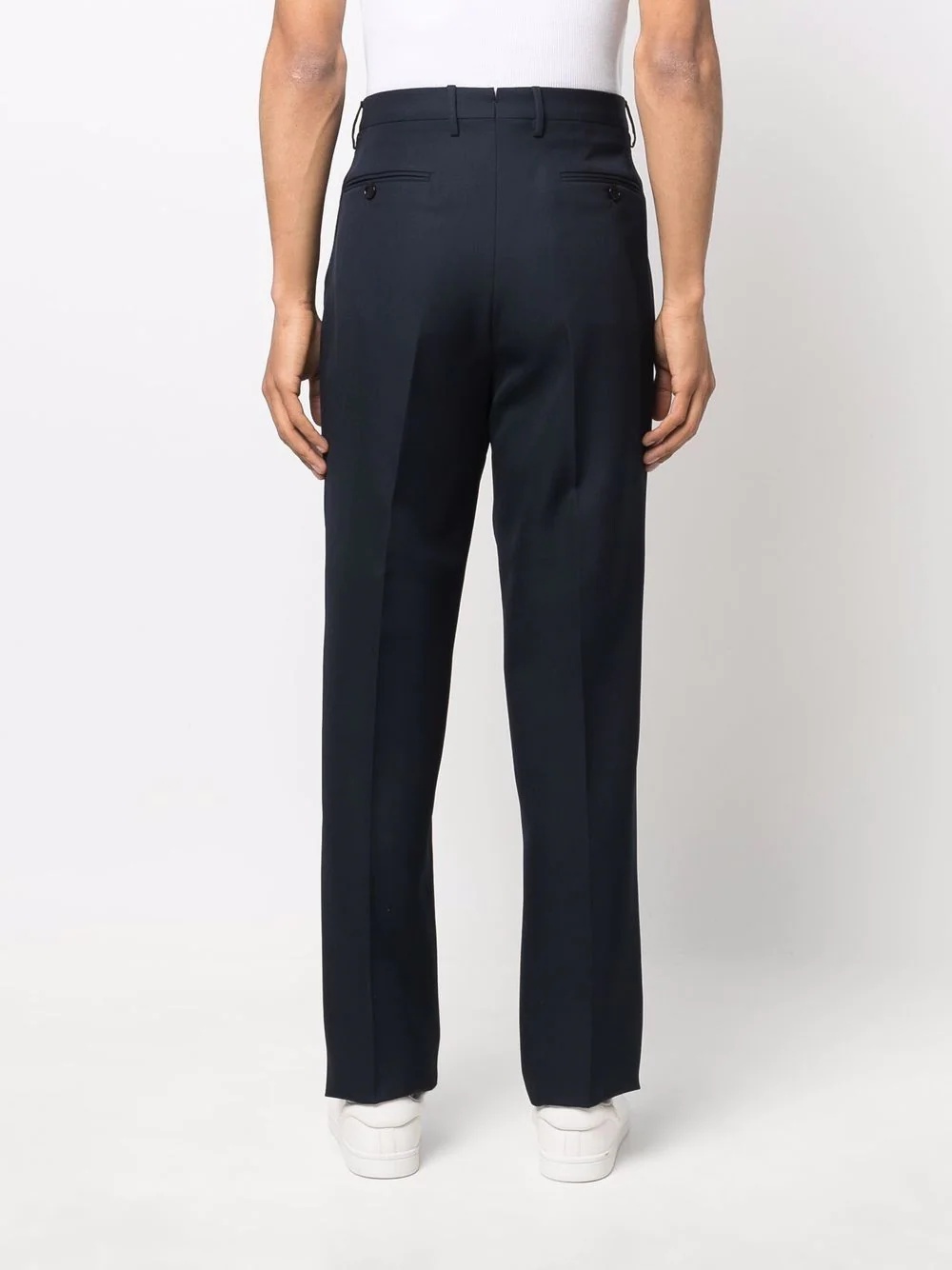 pressed-crease tailored trousers - 4