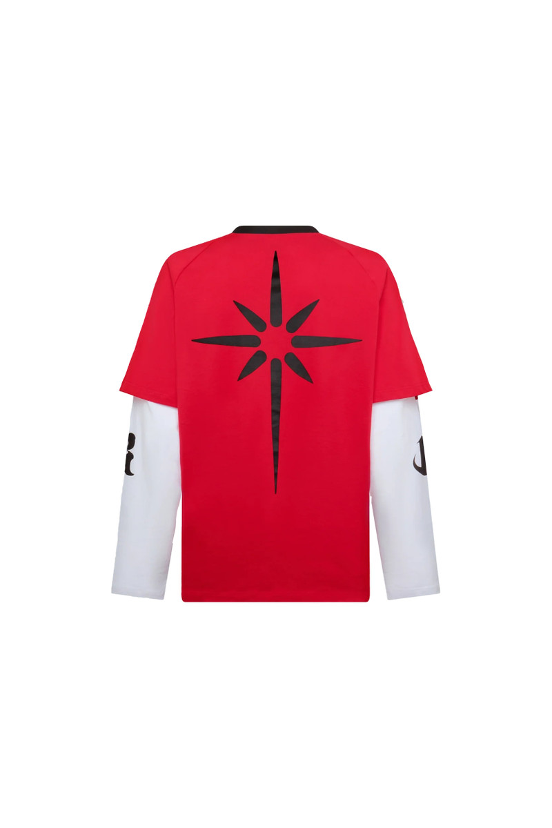 KUSIKOHC Kusikohc Baseball Long Sleeve Polo Red outlook