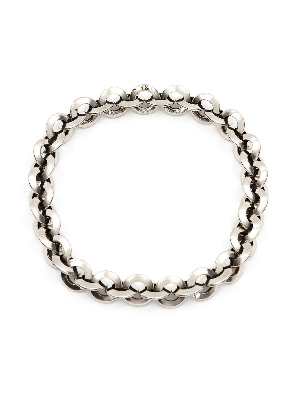Eyelet chain choker necklace - 1