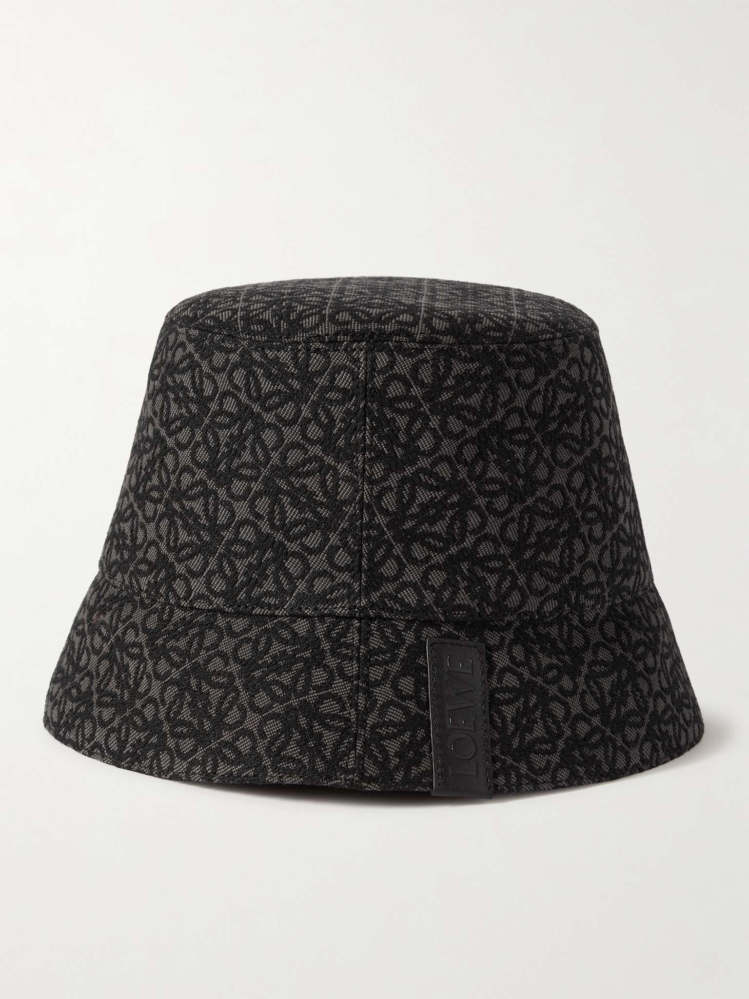 Reversible Logo-Jacquard Cotton-Blend and Shell Bucket Hat - 4