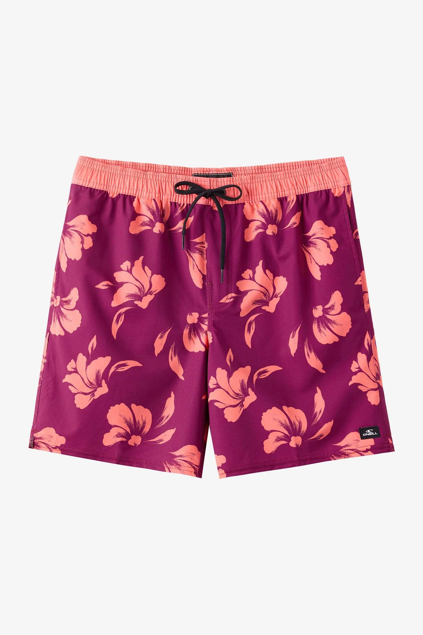 Hermosa Elastic Waist Lined Trunk 17" Swim Trunks - 1