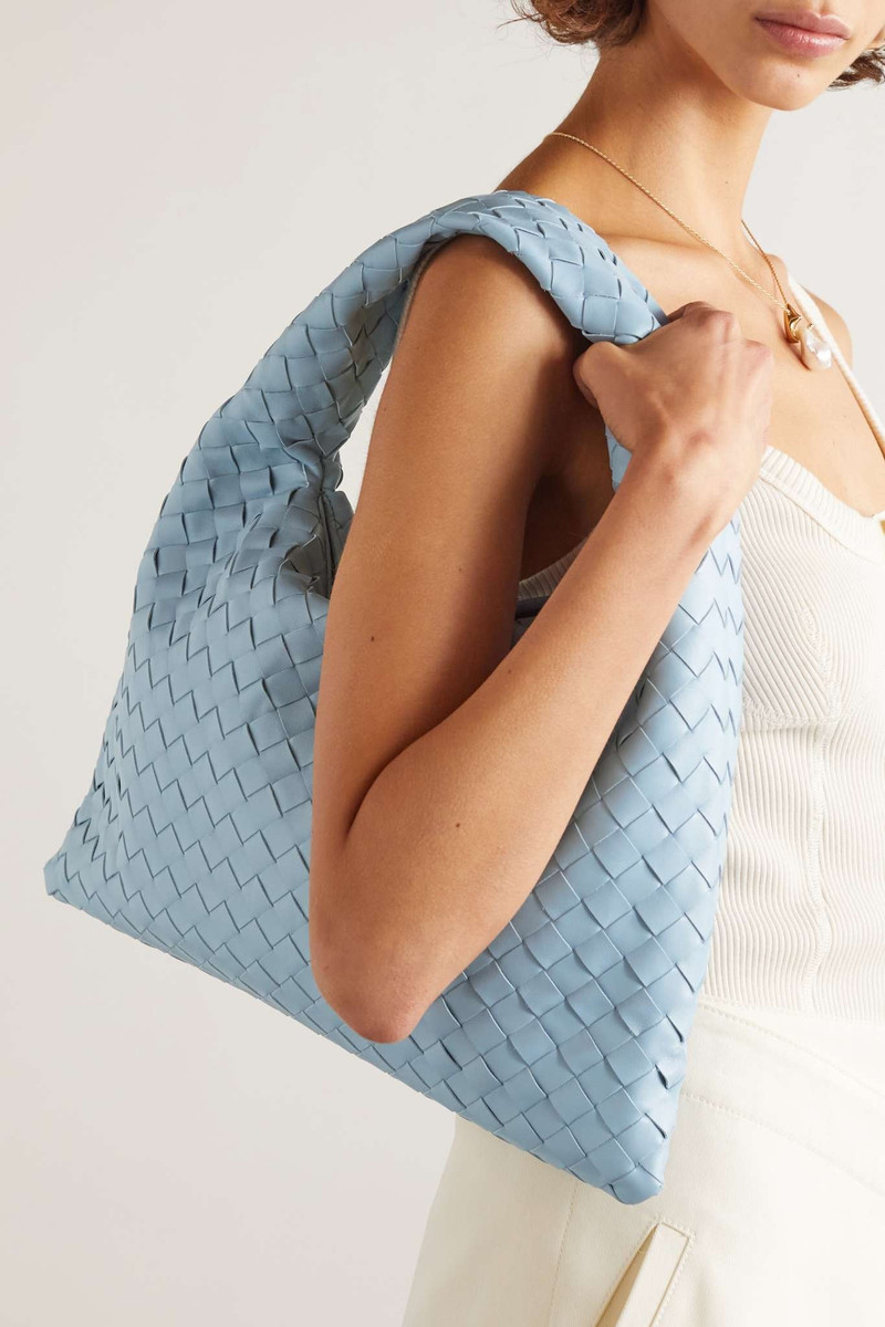 Bottega Veneta Hop small intrecciato leather tote outlook