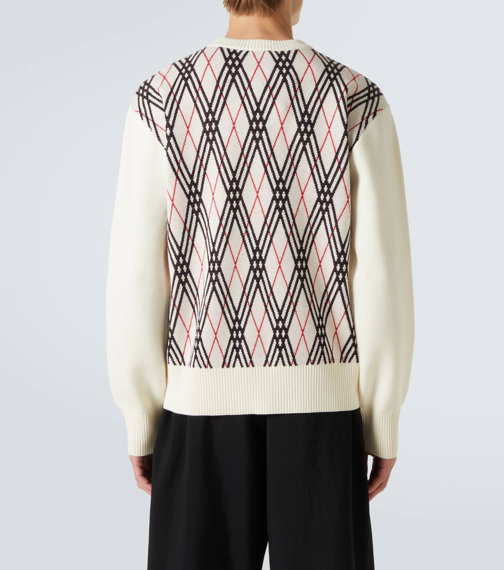 Argyle jacquard sweater - 4