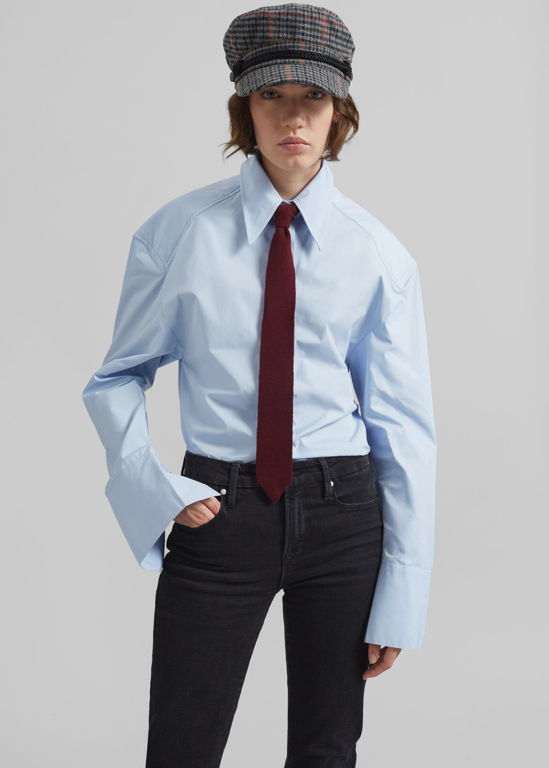 Bec Padded Shirt - Light Blue 8