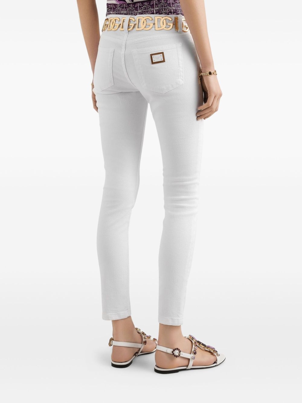 logo-plaque jeans - 4