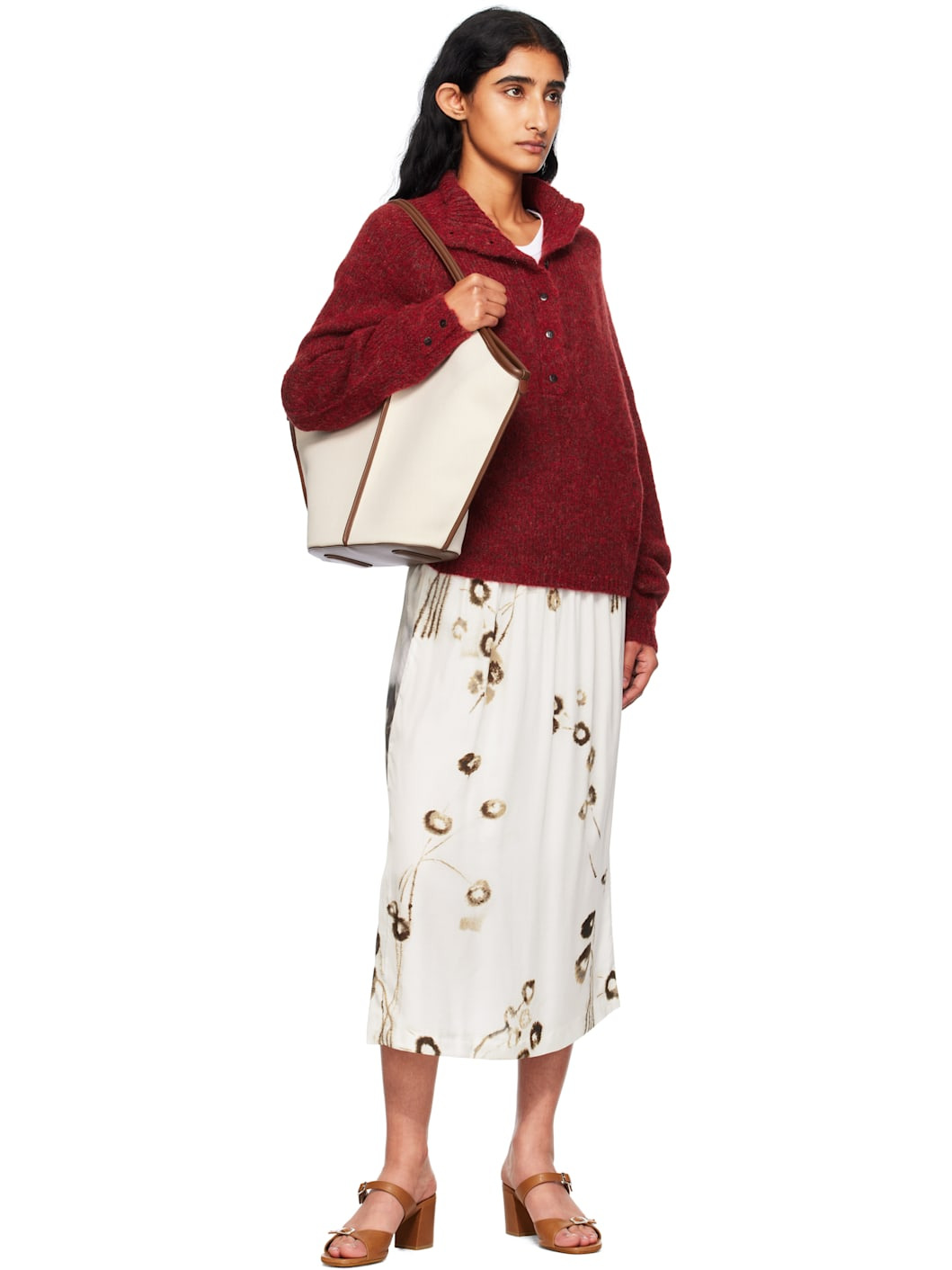 Red Baby Alpaca Sweater - 4