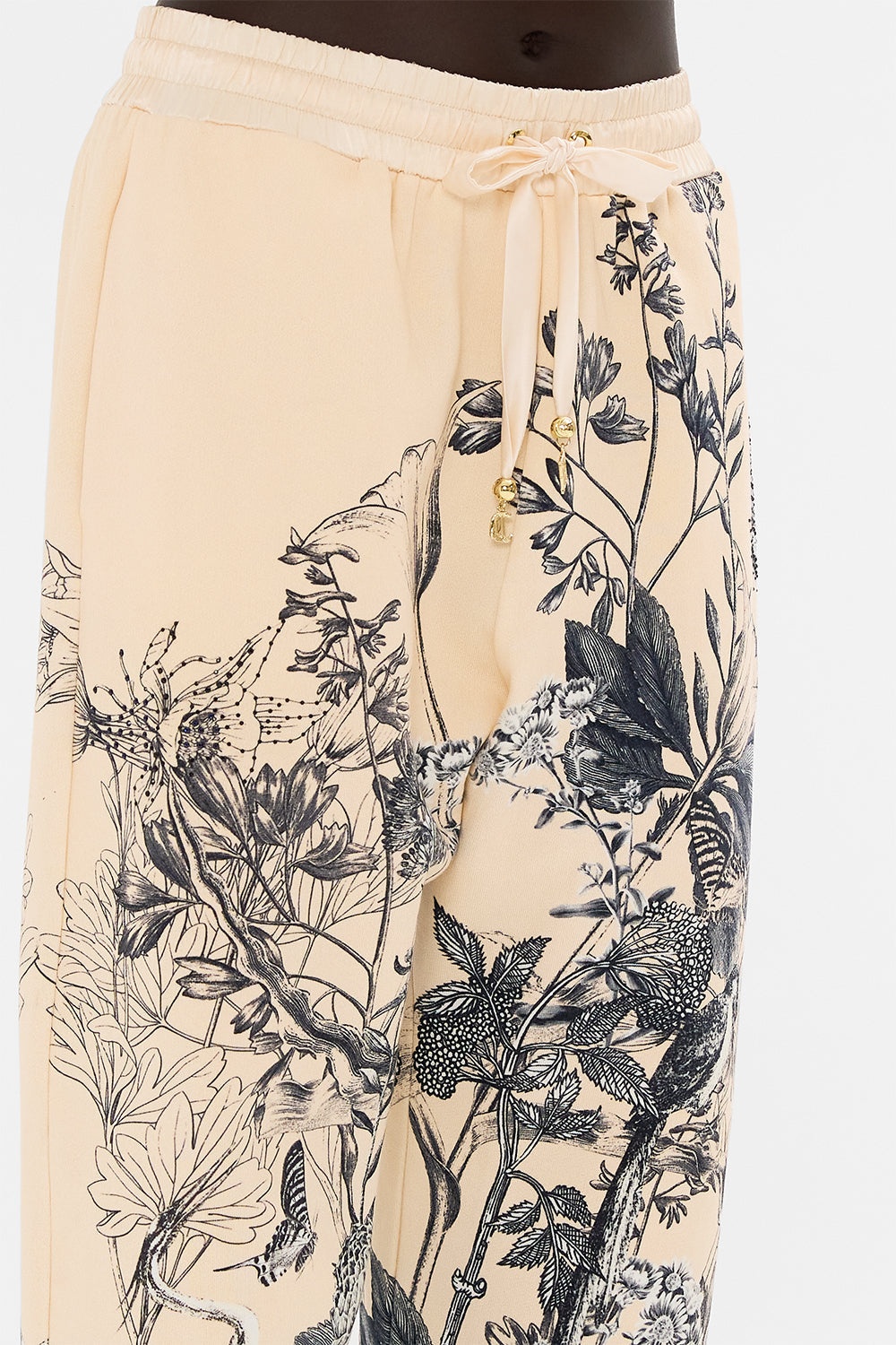 JERSEY TRACK PANT WITH SILK DETAILS - 6