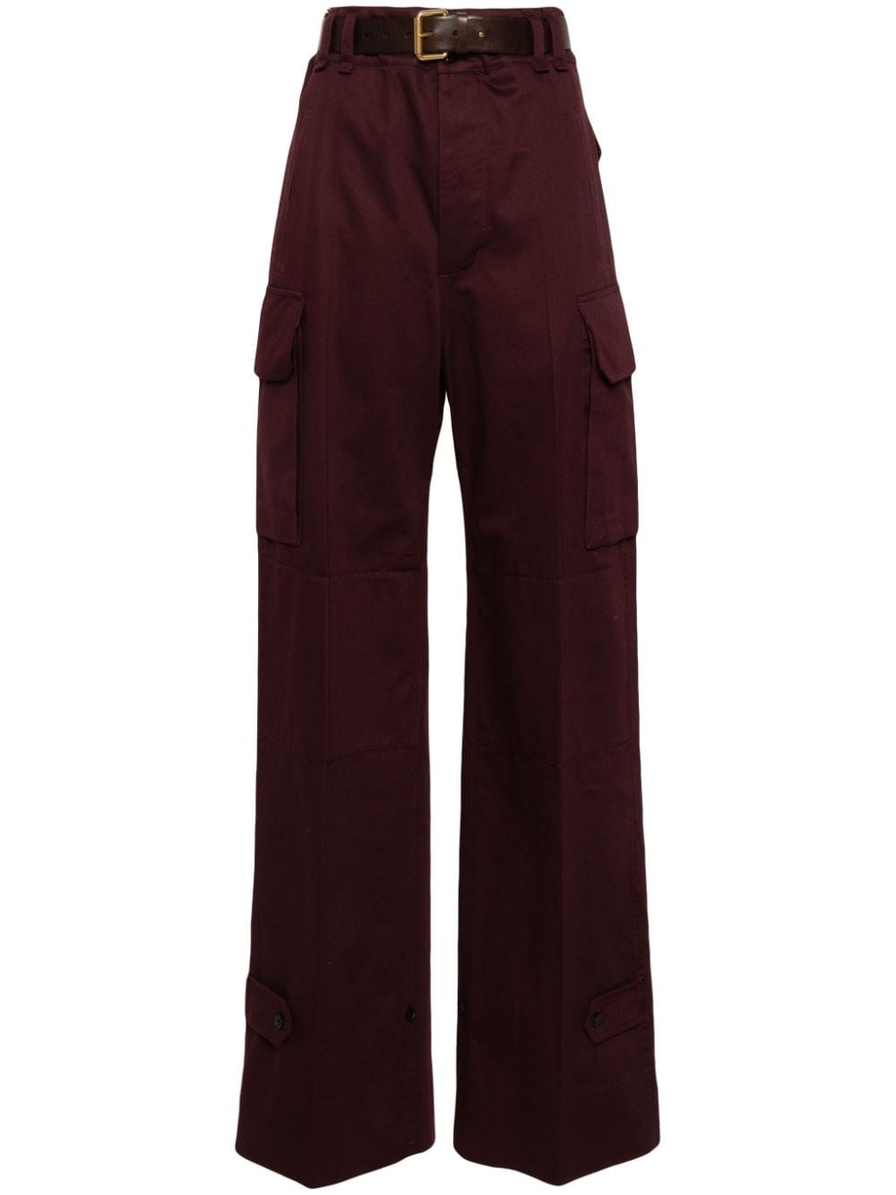 logo-embroidered straight trousers - 2