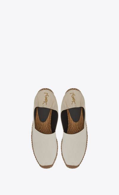 SAINT LAURENT ysl embroidered espadrilles in canvas outlook