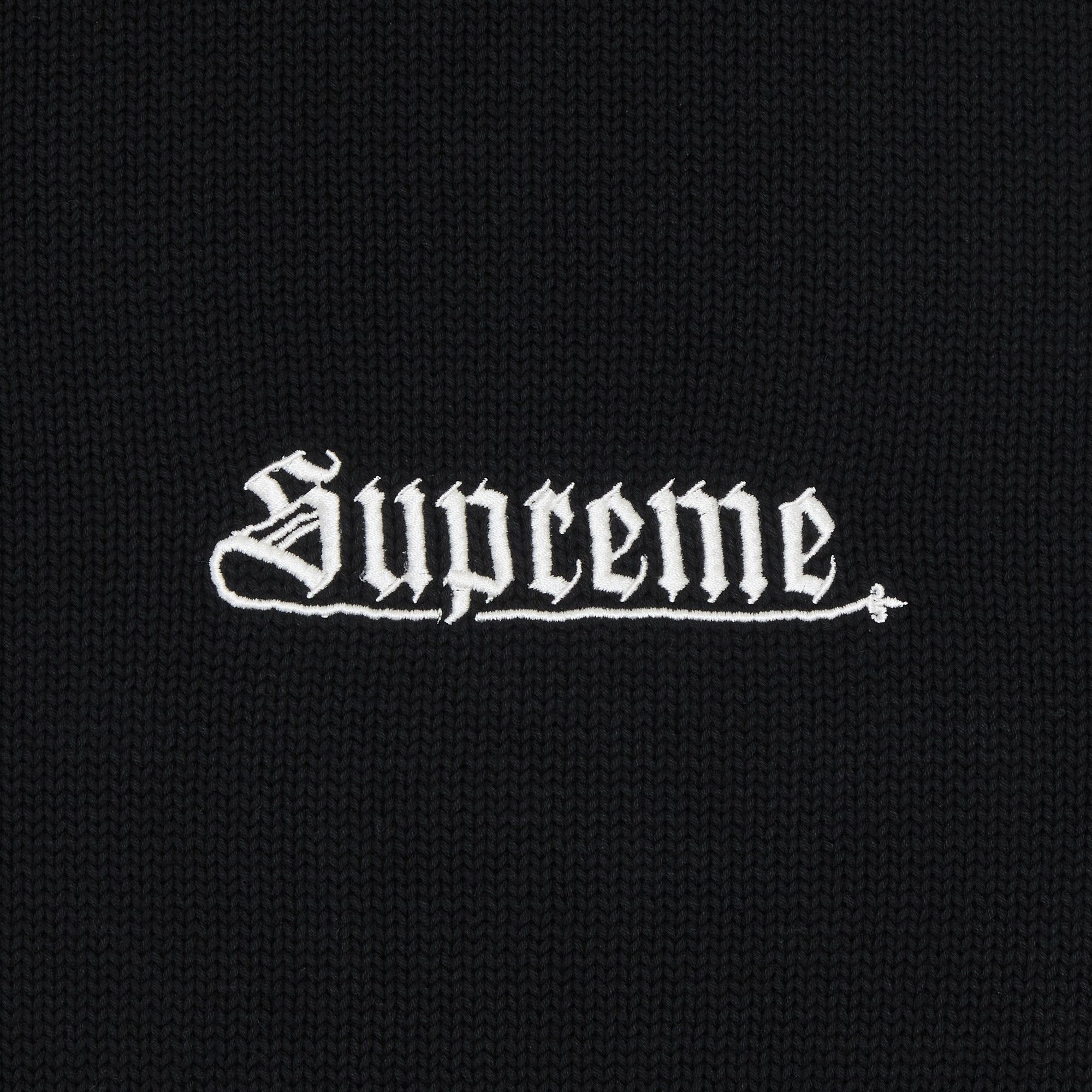 Supreme Old English Printed SweaterBlack
