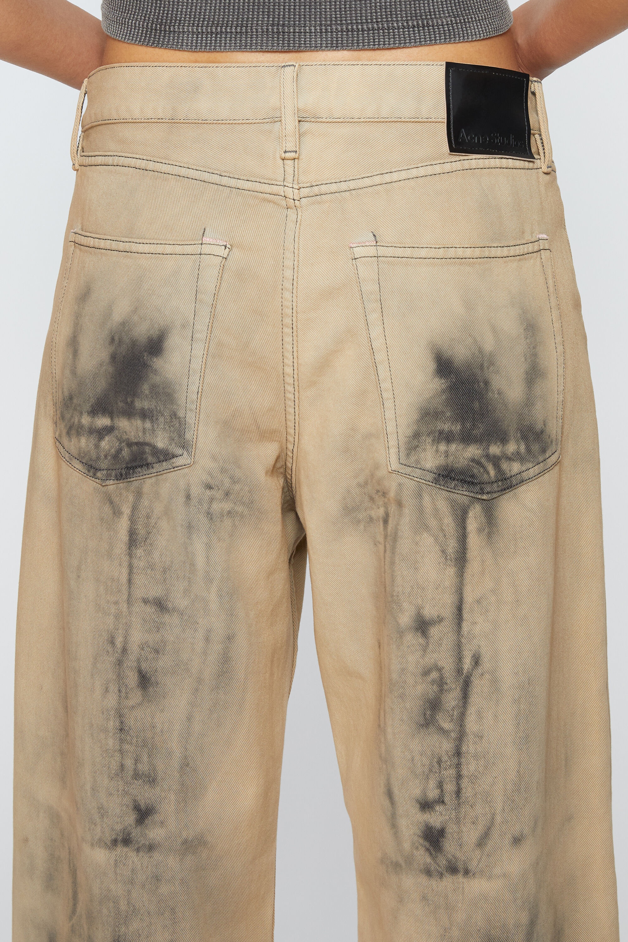 Loose fit jeans - 1981F - Beige/black - 6