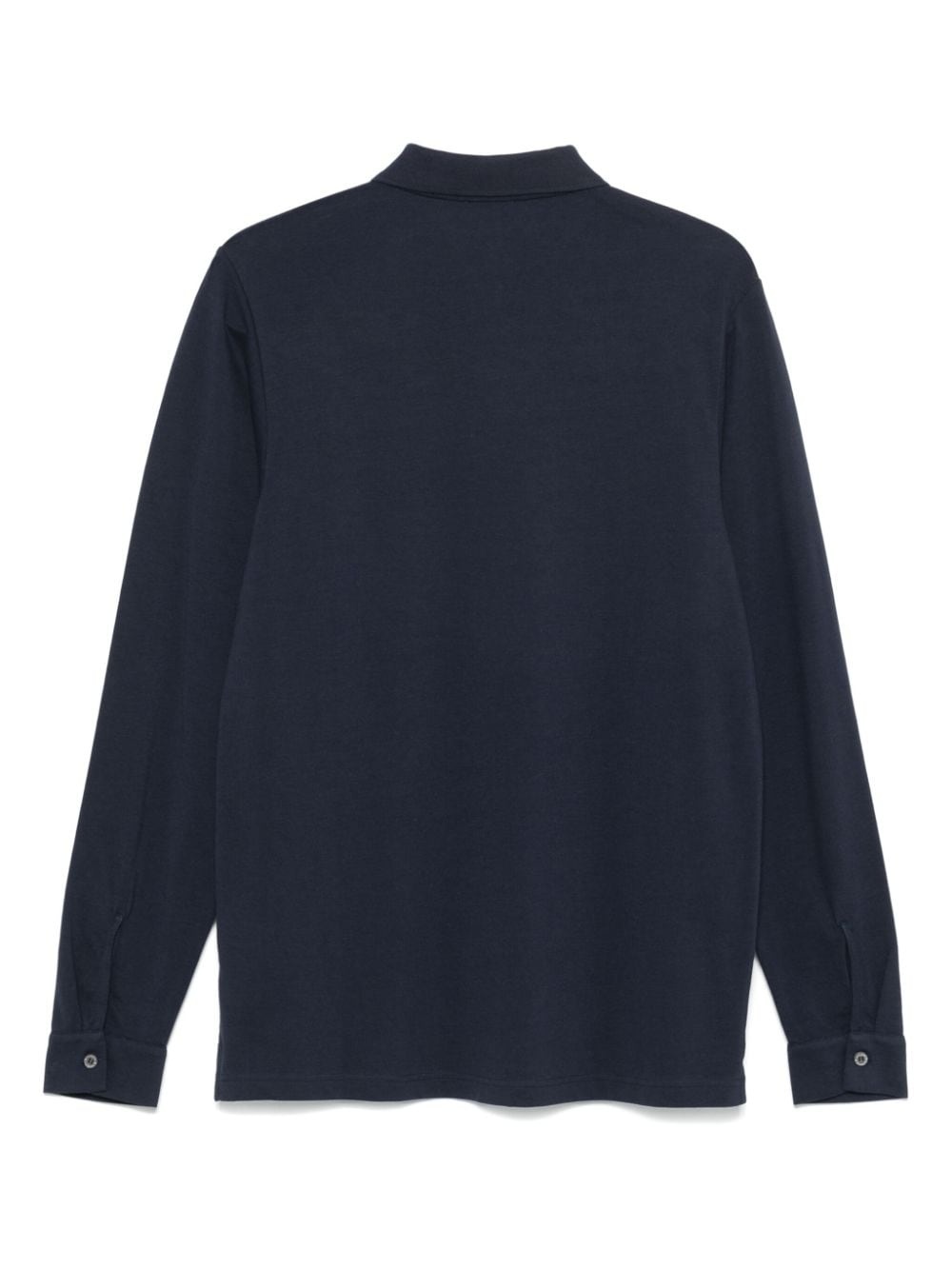long-sleeve piqué polo shirt - 2