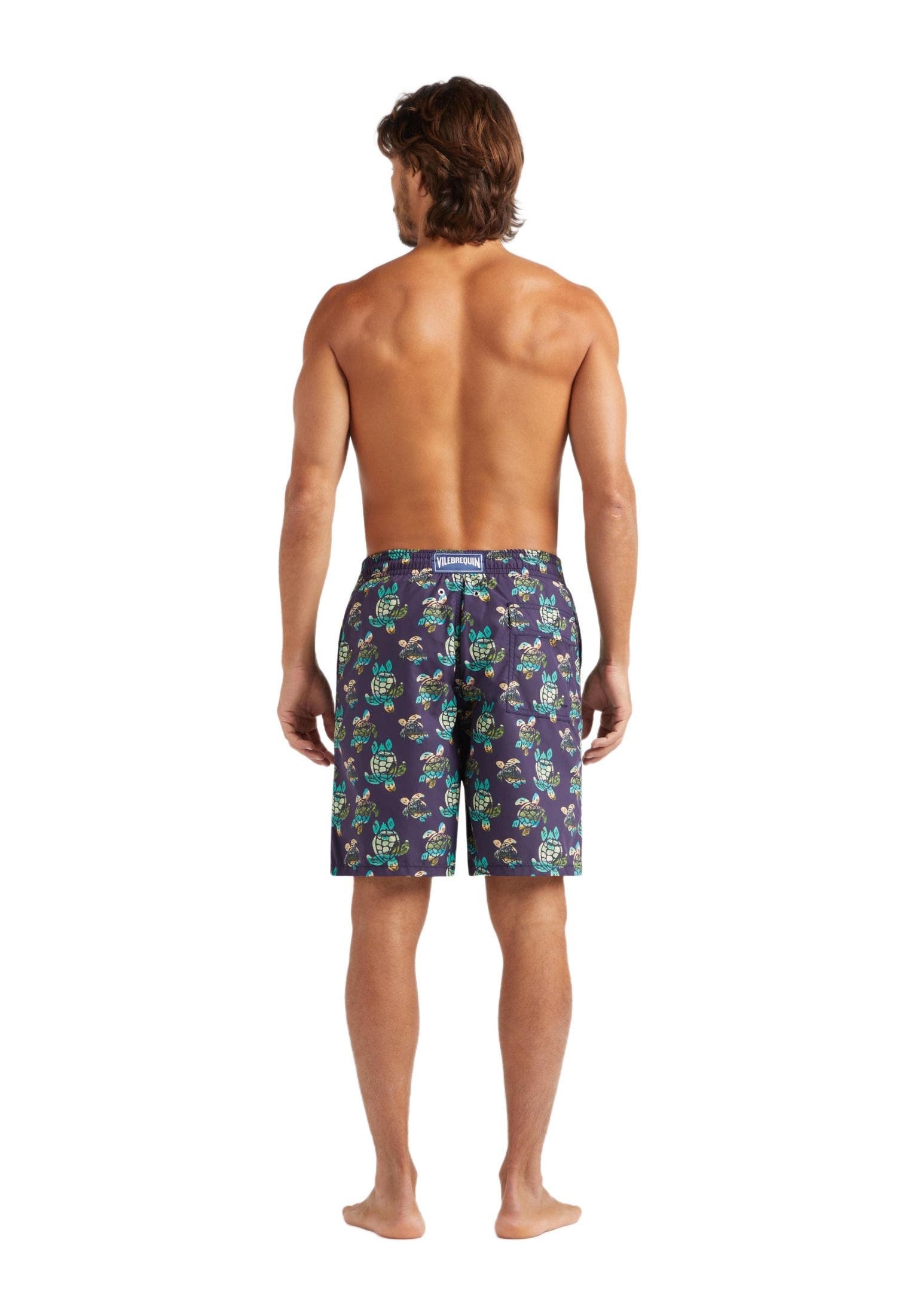 Vilebrequin Men's Landscape Turtle Board Shorts in Minuit at Nordstrom - 2